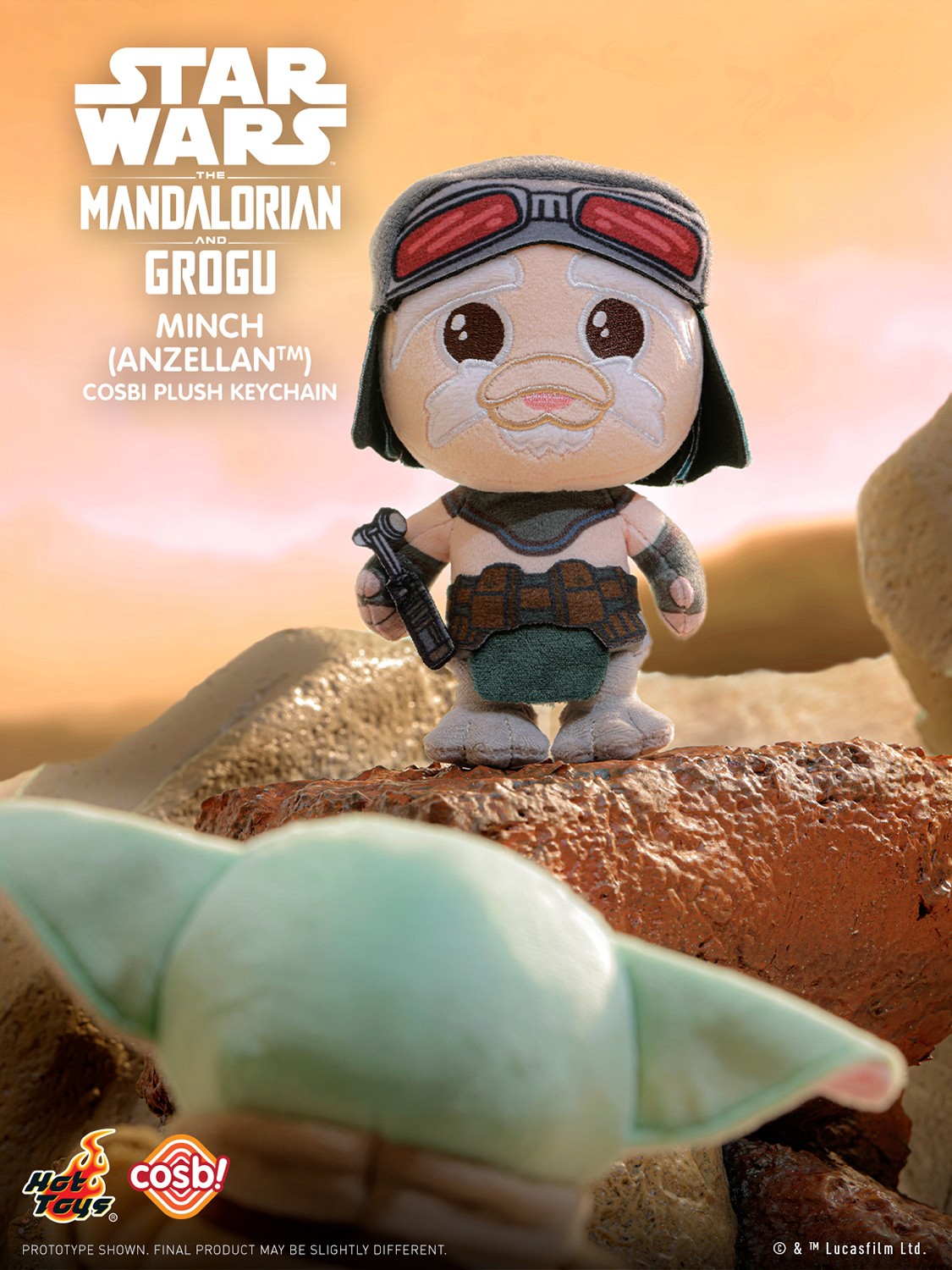 The Mandalorian and Grogu Cosbi Plush Keychain Collection Blind