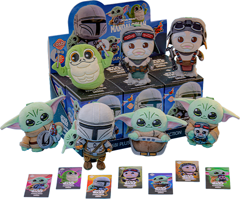 The Mandalorian and Grogu Cosbi Plush Keychain Collection Blind