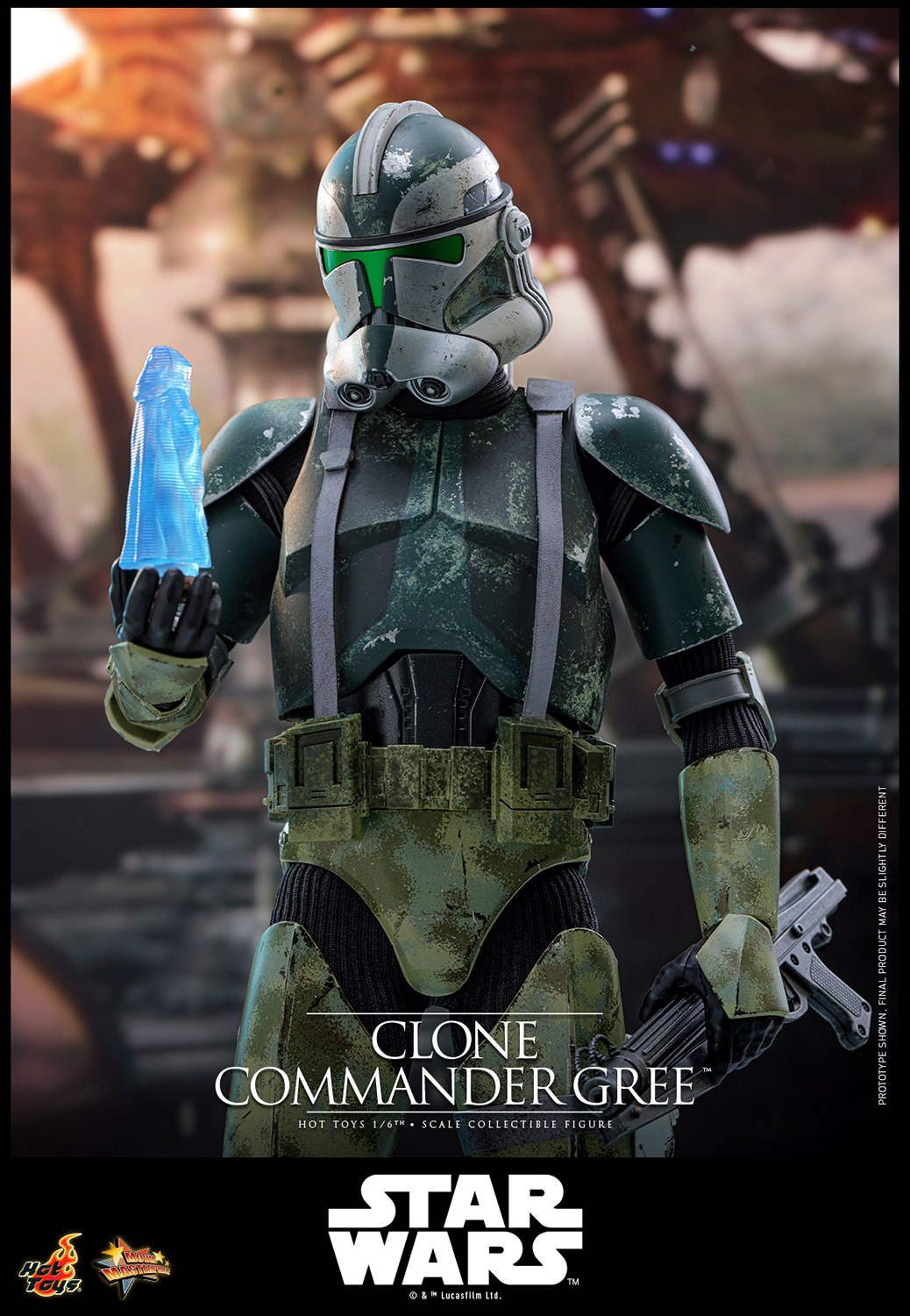 Star Wars Clone Commander Gree Sixth Scale Figure  (Prototype Shown) View 13