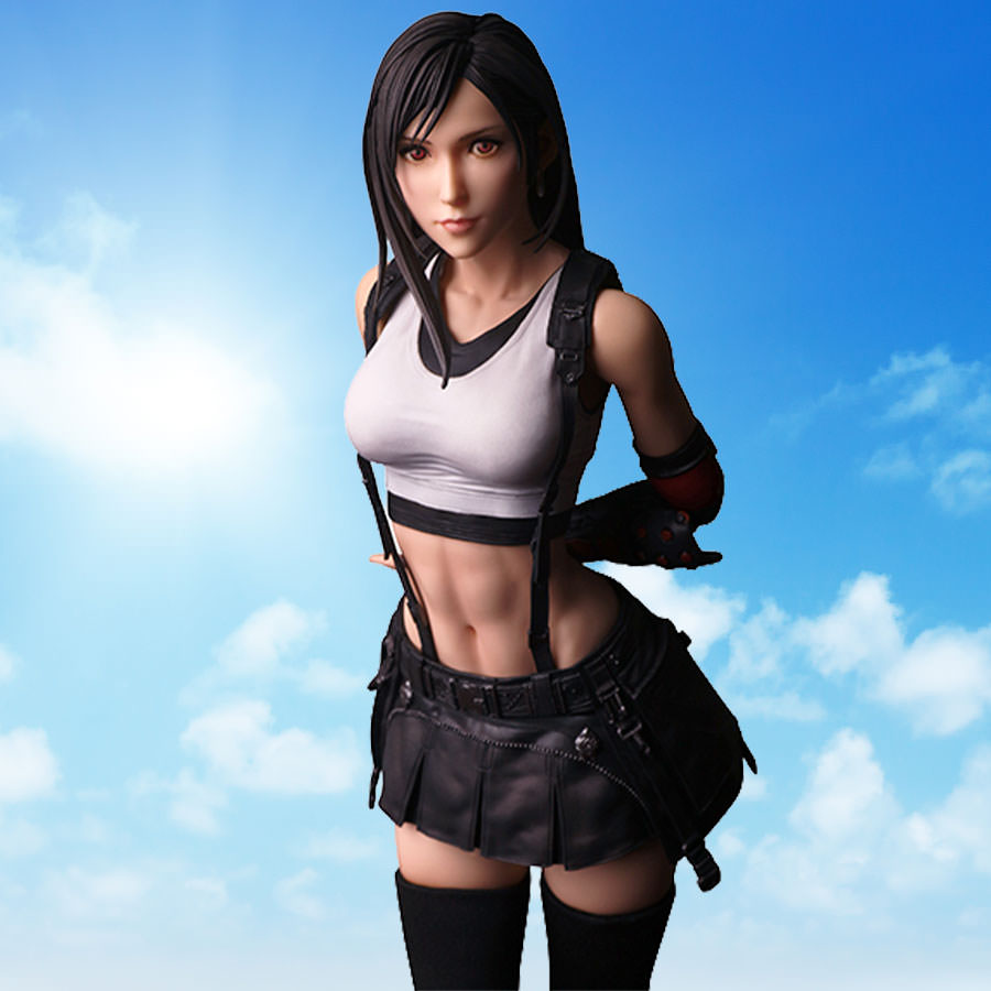 Final Fantasy Tifa Lockhart Action Figure  (Prototype Shown) View 1