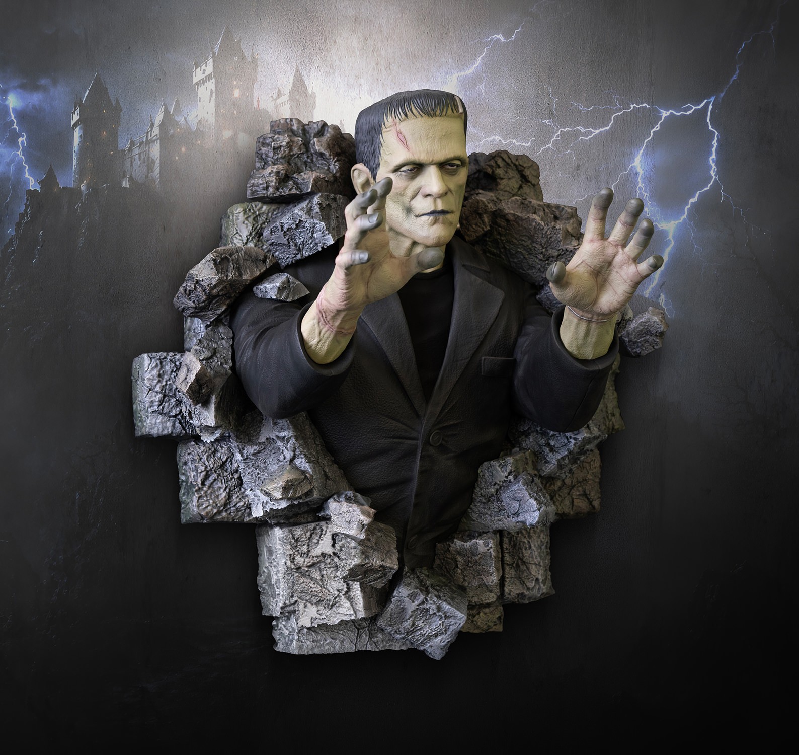 Universal Monsters Frankenstein Wall Sculpture Wall Decor  (Prototype Shown) View 5