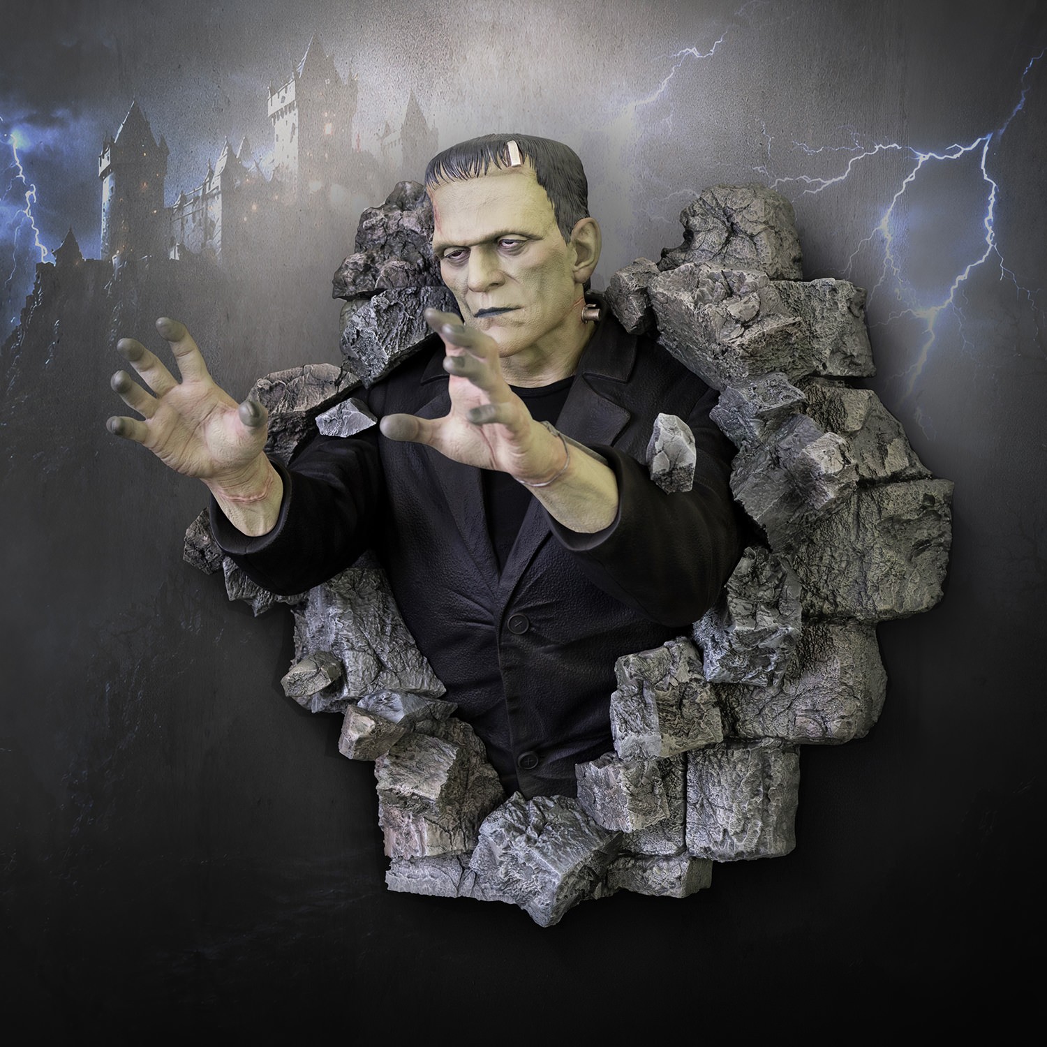 Universal Monsters Frankenstein Wall Sculpture Wall Decor  (Prototype Shown) View 9