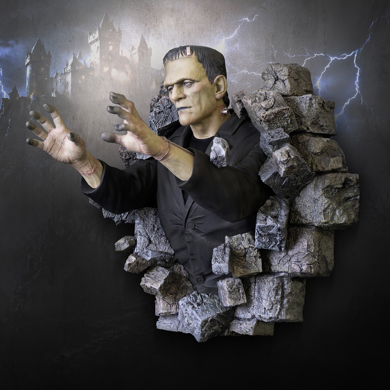 Universal Monsters Frankenstein (Half-Scale) Wall Sculpture Wall Decor  (Prototype Shown) View 4