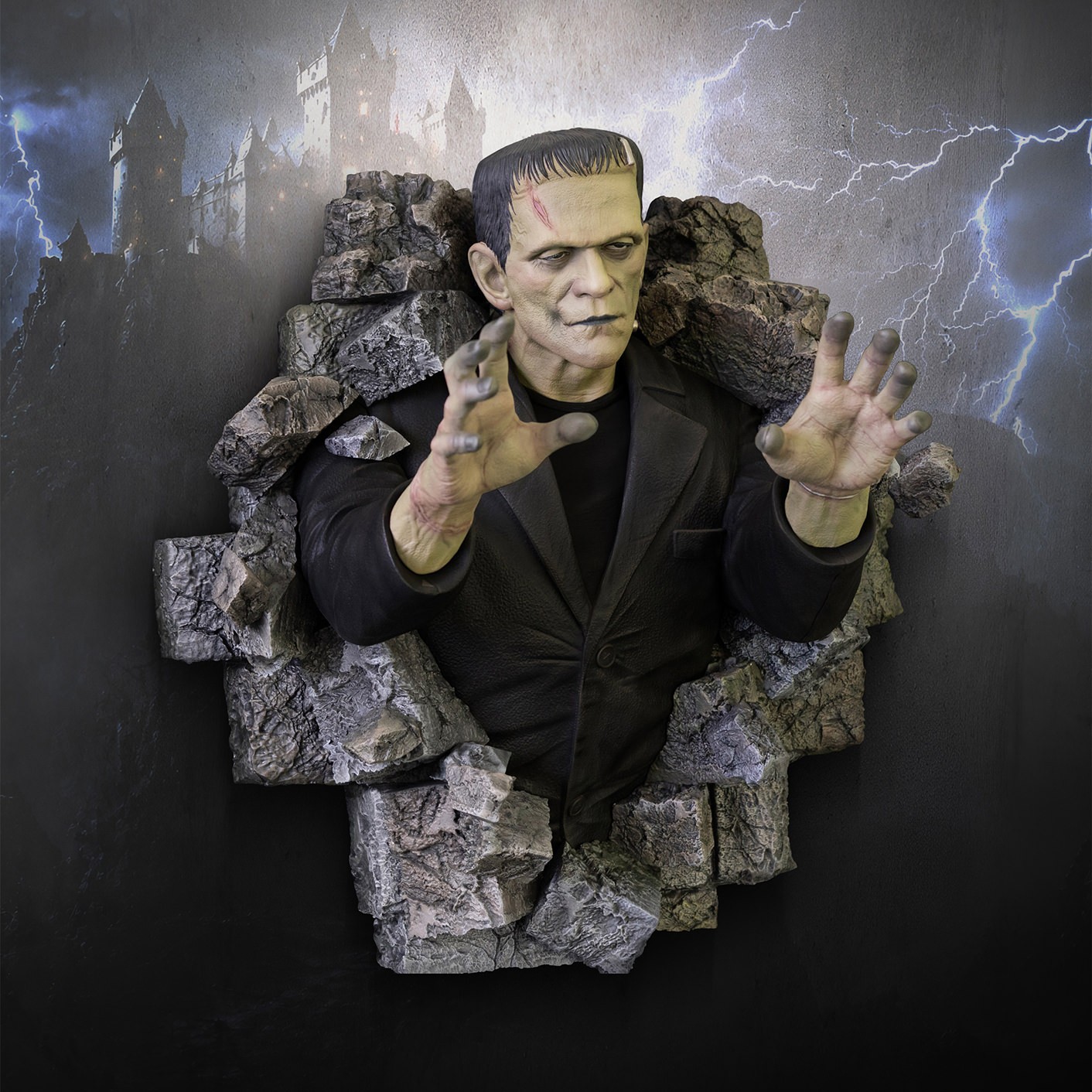 Universal Monsters Frankenstein (Half-Scale) Wall Sculpture Wall Decor  (Prototype Shown) View 6