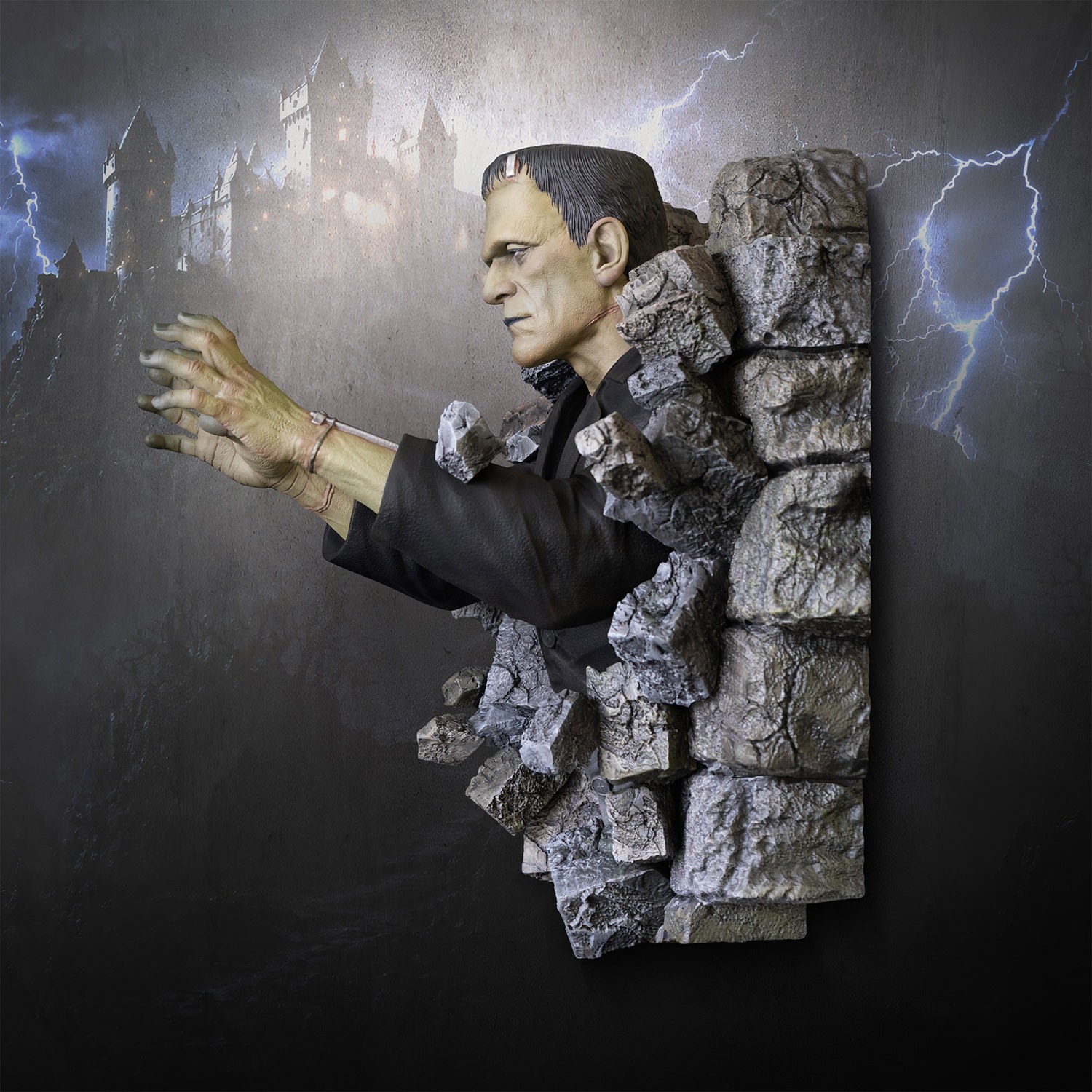 Universal Monsters Frankenstein (Half-Scale) Wall Sculpture Wall Decor  (Prototype Shown) View 8