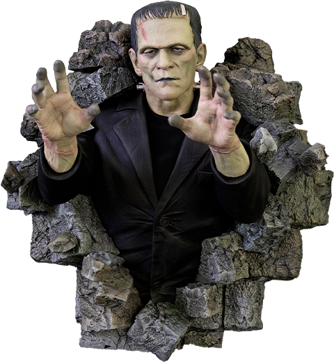 Universal Monsters Frankenstein (Half-Scale) Wall Sculpture Wall Decor  (Prototype Shown) View 11