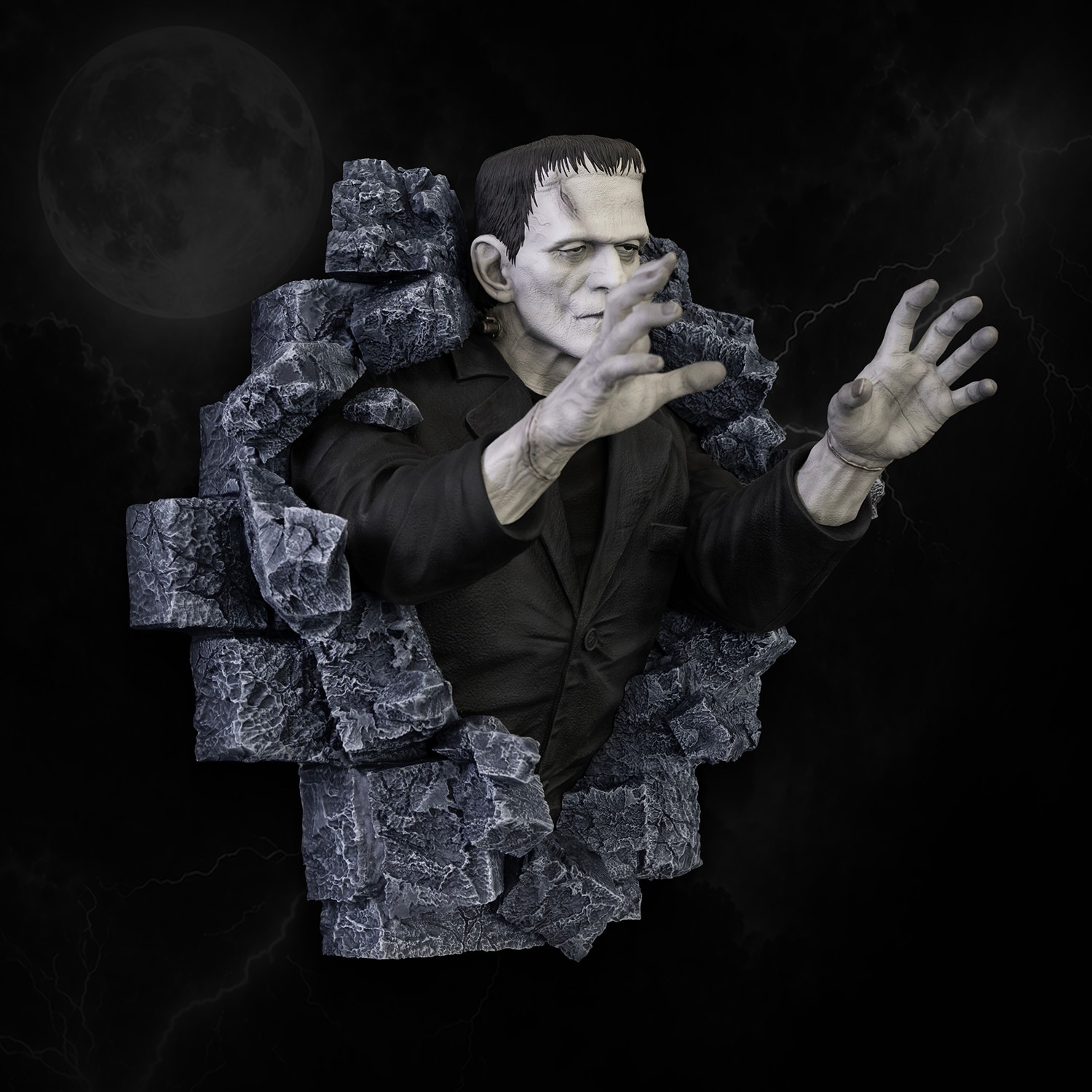 Universal Monsters Frankenstein Wall Sculpture (Classic Horror Edition) Wall Decor  (Prototype Shown) View 3