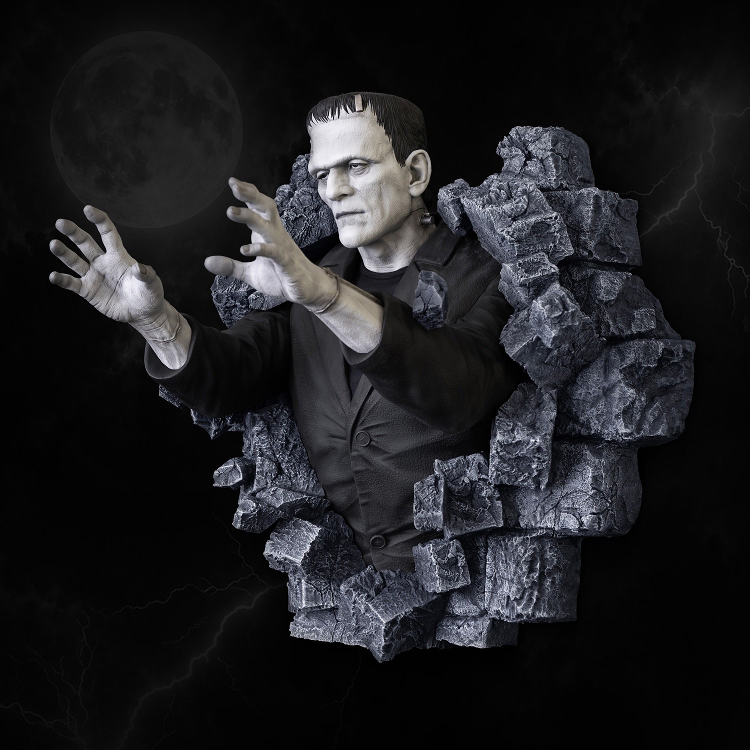 Universal Monsters Frankenstein Wall Sculpture (Classic Horror Edition) Wall Decor  (Prototype Shown) View 8