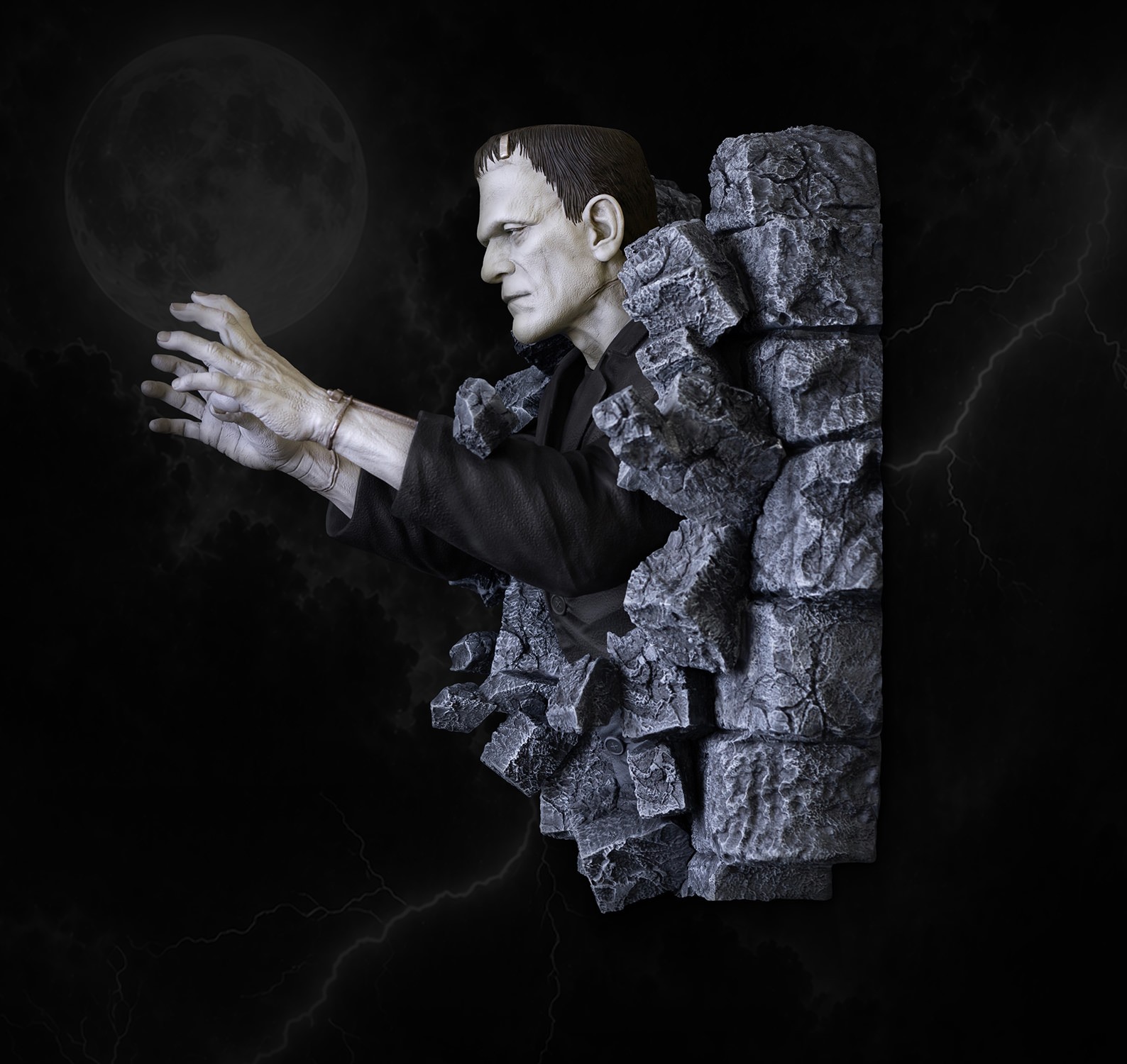 Universal Monsters Frankenstein Wall Sculpture (Classic Horror Edition) Wall Decor  (Prototype Shown) View 9