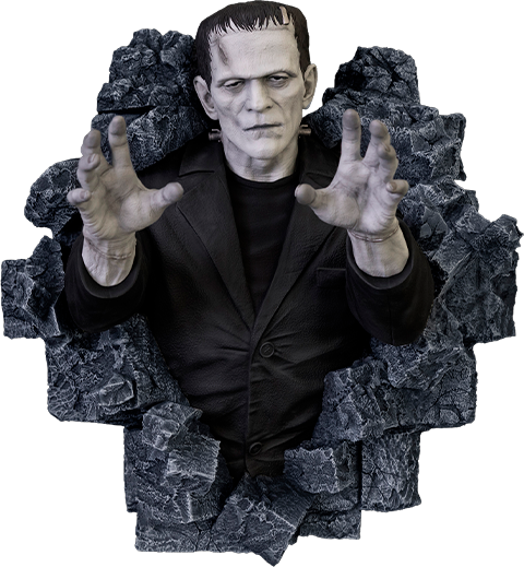 Universal Monsters Frankenstein Wall Sculpture (Classic Horror Edition) Wall Decor  (Prototype Shown) View 12