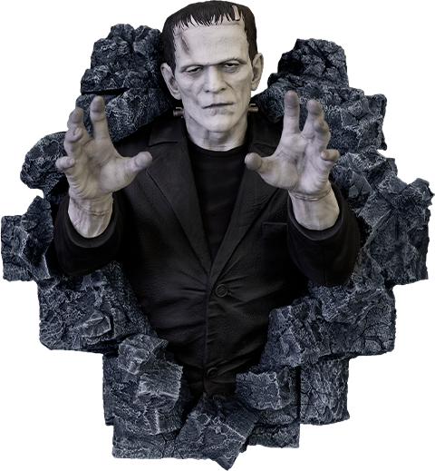 Universal Monsters Frankenstein Wall Sculpture (Half-Scale Classic Horror Edition) Wall Decor  (Prototype Shown) View 12