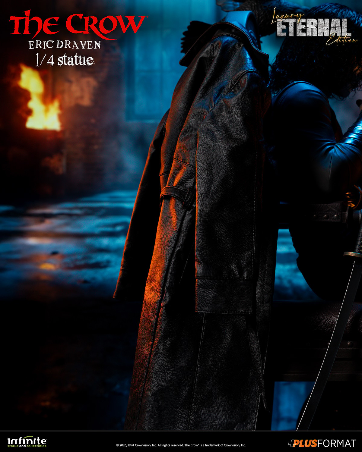The Crow Eric Draven (Luxury Eternal Edition) Quarter Scale Statue  (Prototype Shown) View 13