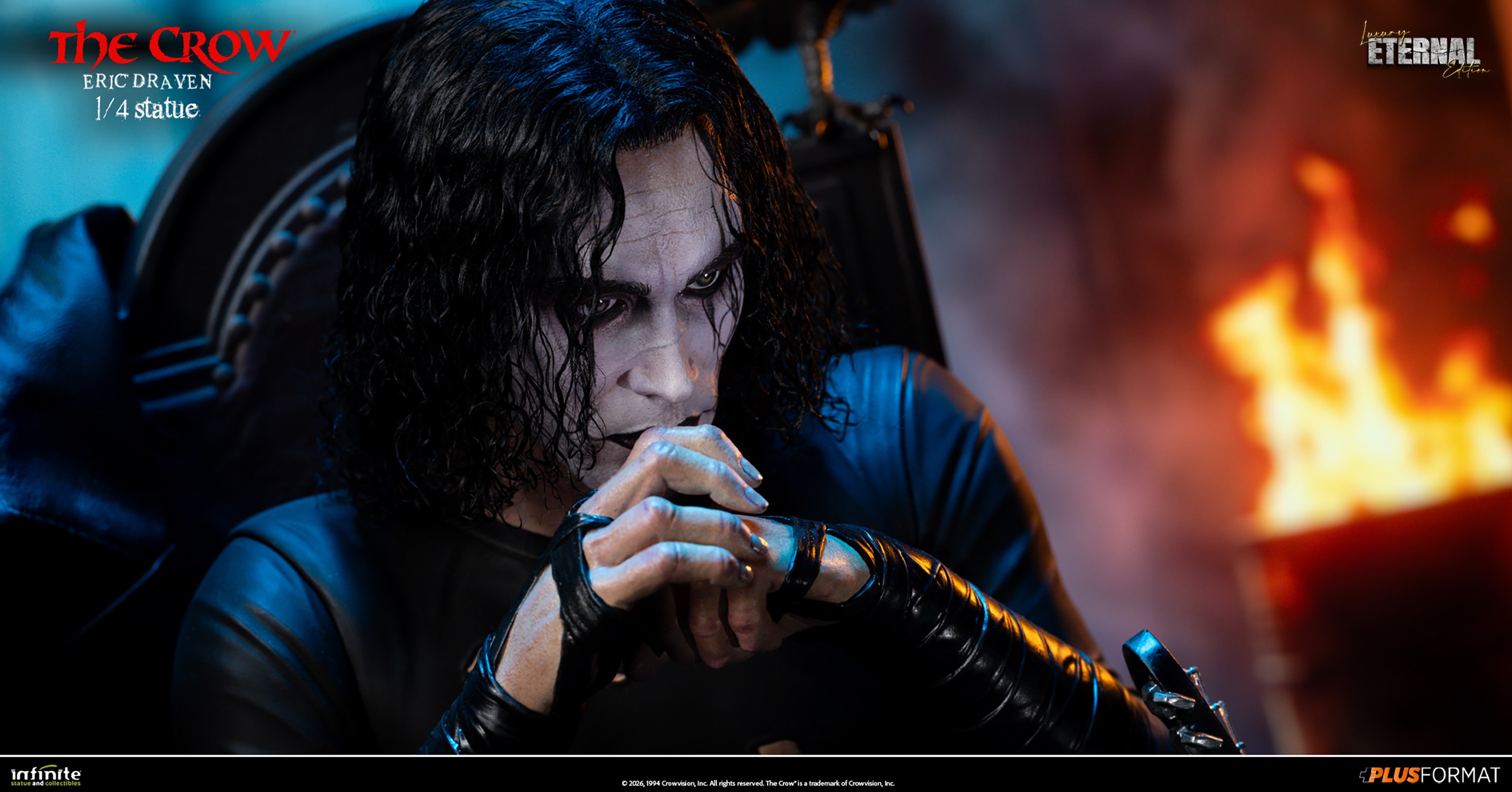 The Crow Eric Draven (Luxury Eternal Edition) Quarter Scale Statue  (Prototype Shown) View 16
