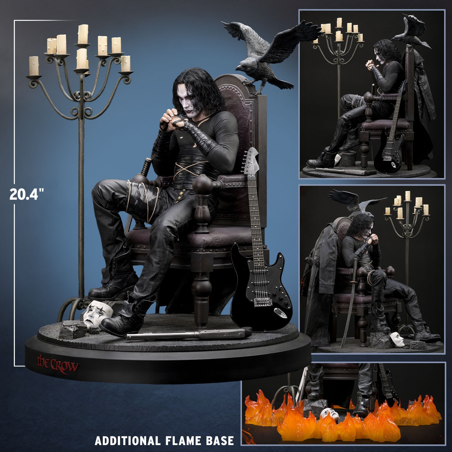 The Crow Eric Draven (Luxury Eternal Edition) Quarter Scale Statue  (Prototype Shown) View 2