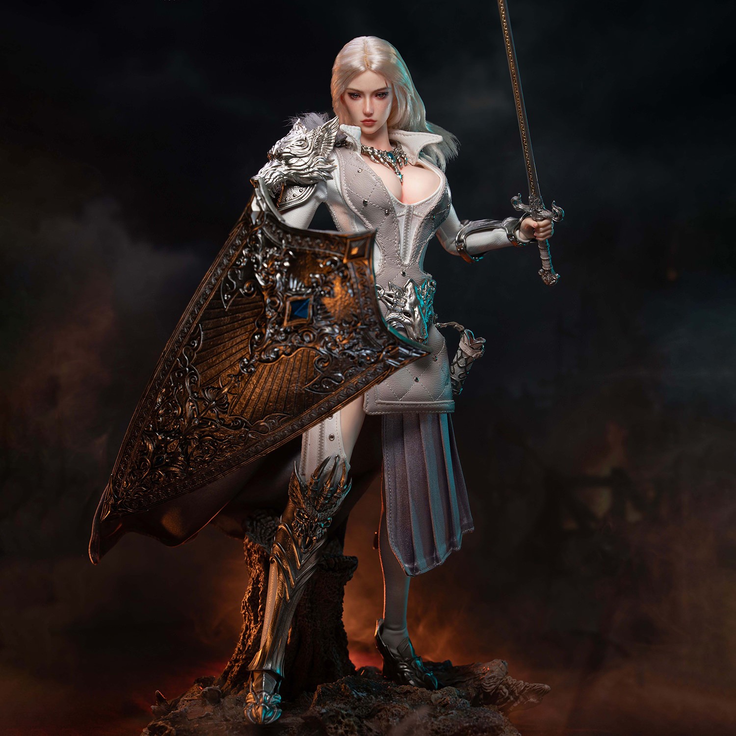 TBLeague The Girl Under Wolf’s Ward (Silver) Sixth Scale Figure  (Prototype Shown) View 1