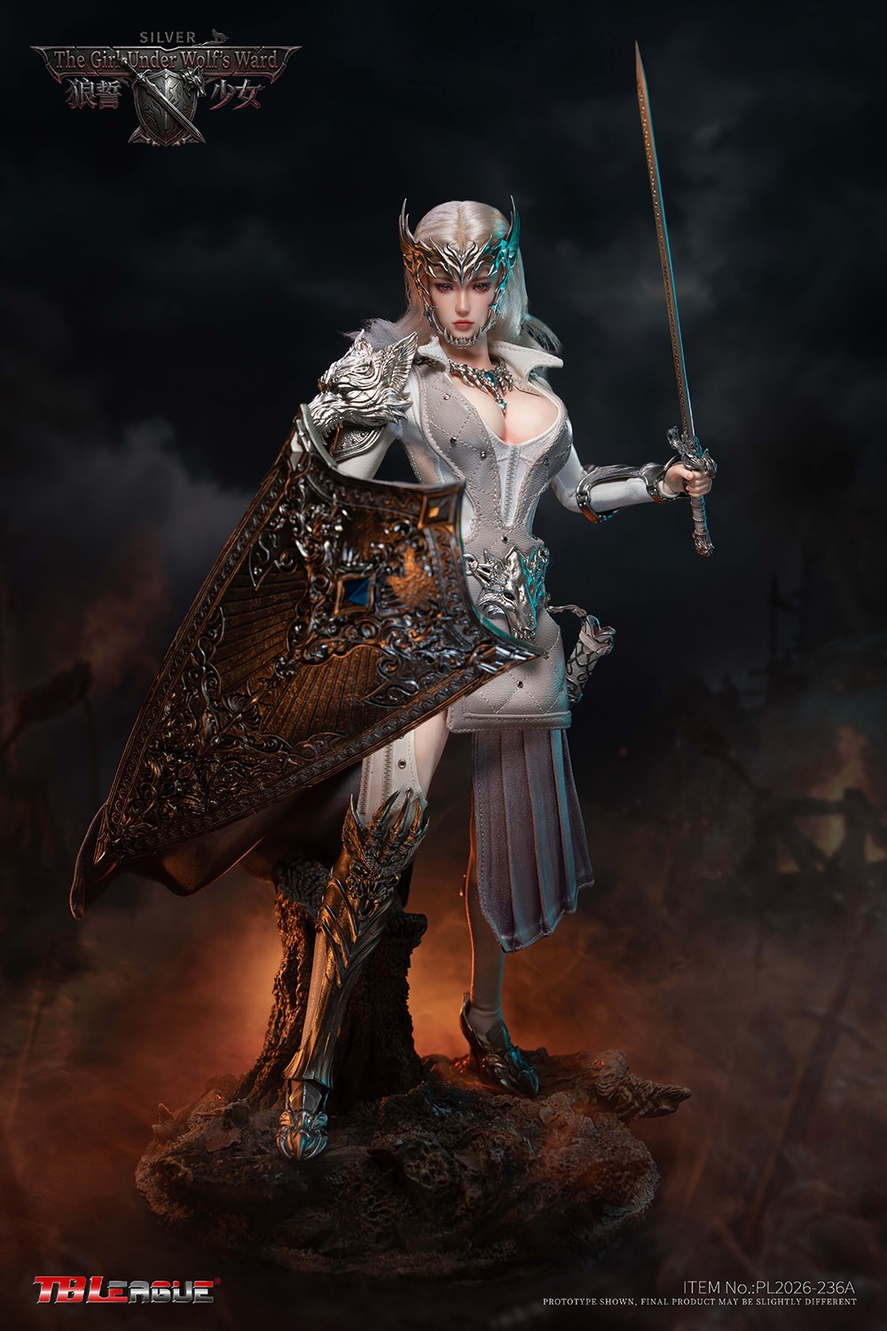 TBLeague The Girl Under Wolf’s Ward (Silver) Sixth Scale Figure  (Prototype Shown) View 7