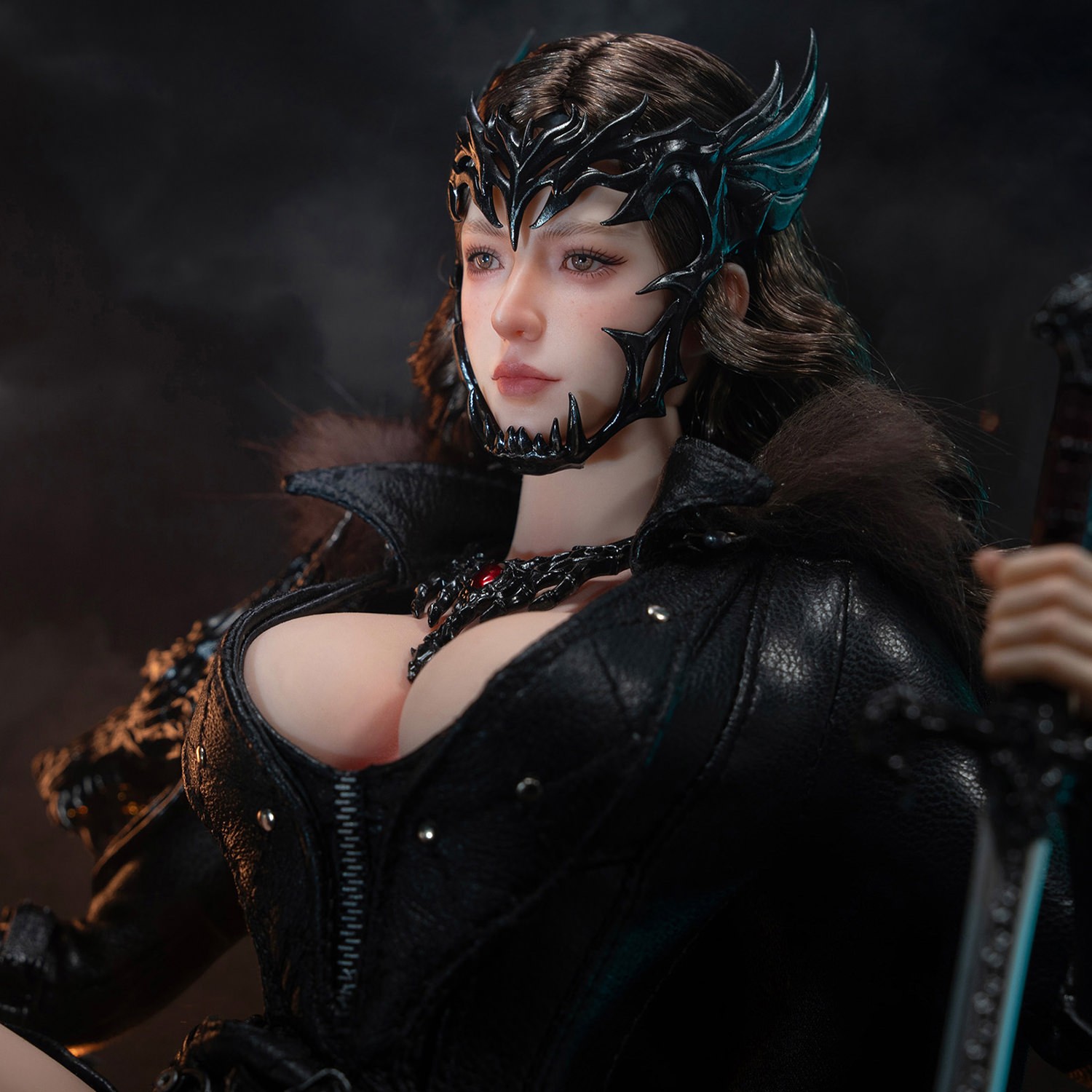 TBLeague The Girl Under Wolf’s Ward (Black) Sixth Scale Figure  (Prototype Shown) View 4