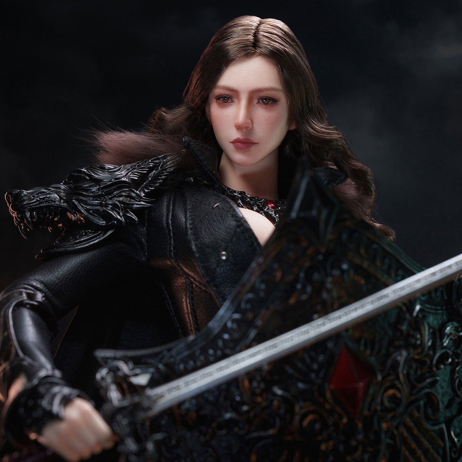 TBLeague The Girl Under Wolf’s Ward (Black) Sixth Scale Figure  (Prototype Shown) View 5
