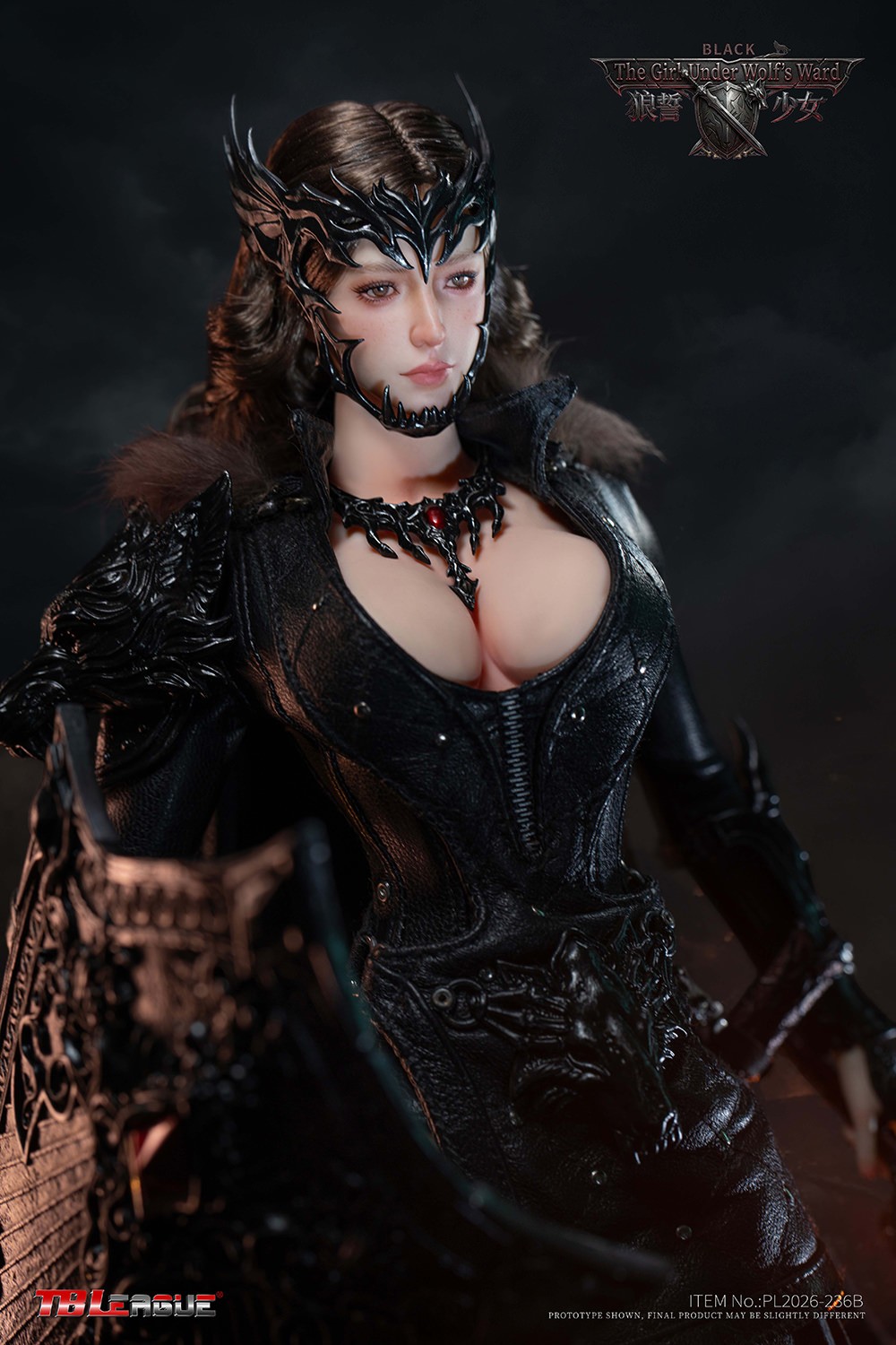 TBLeague The Girl Under Wolf’s Ward (Black) Sixth Scale Figure  (Prototype Shown) View 9