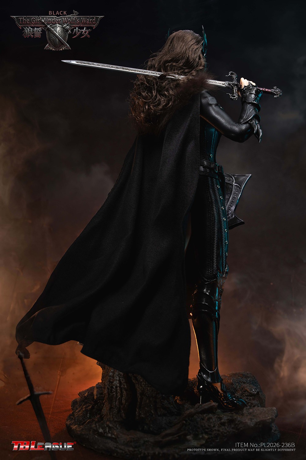 TBLeague The Girl Under Wolf’s Ward (Black) Sixth Scale Figure  (Prototype Shown) View 12