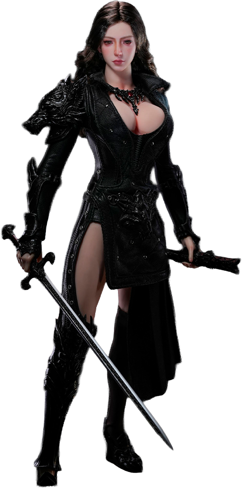 TBLeague The Girl Under Wolf’s Ward (Black) Sixth Scale Figure  (Prototype Shown) View 14