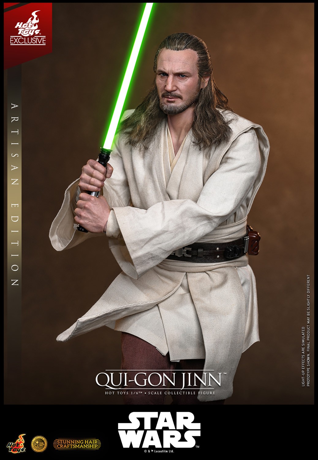 Star Wars Qui-Gon Jinn™ (Artisan Edition) Sixth Scale Figure  (Prototype Shown) View 4