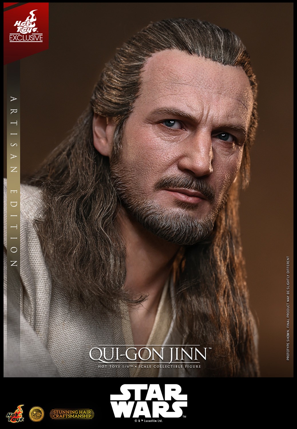 Star Wars Qui-Gon Jinn™ (Artisan Edition) Sixth Scale Figure  (Prototype Shown) View 6