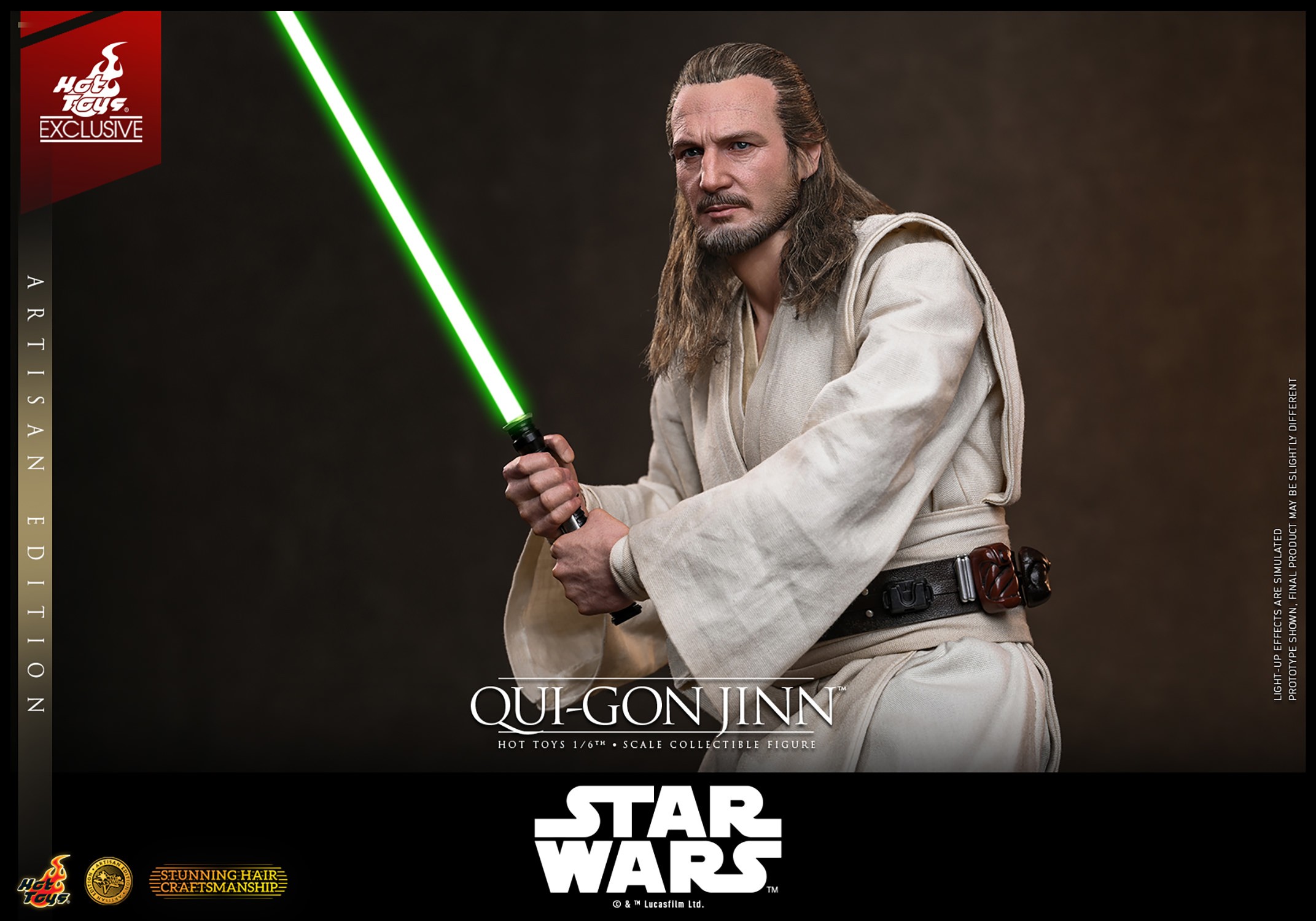 Star Wars Qui-Gon Jinn™ (Artisan Edition) Sixth Scale Figure  (Prototype Shown) View 7