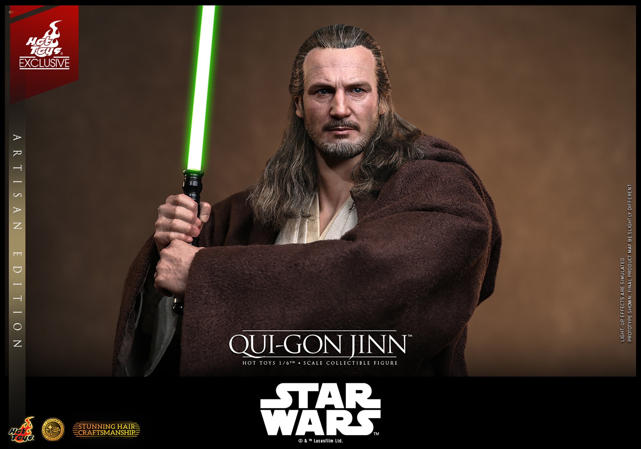Star Wars Qui-Gon Jinn™ (Artisan Edition) Sixth Scale Figure  (Prototype Shown) View 8