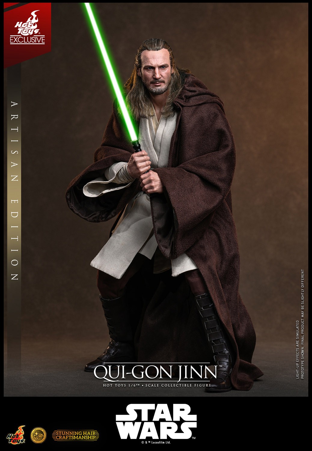 Star Wars Qui-Gon Jinn™ (Artisan Edition) Sixth Scale Figure  (Prototype Shown) View 14