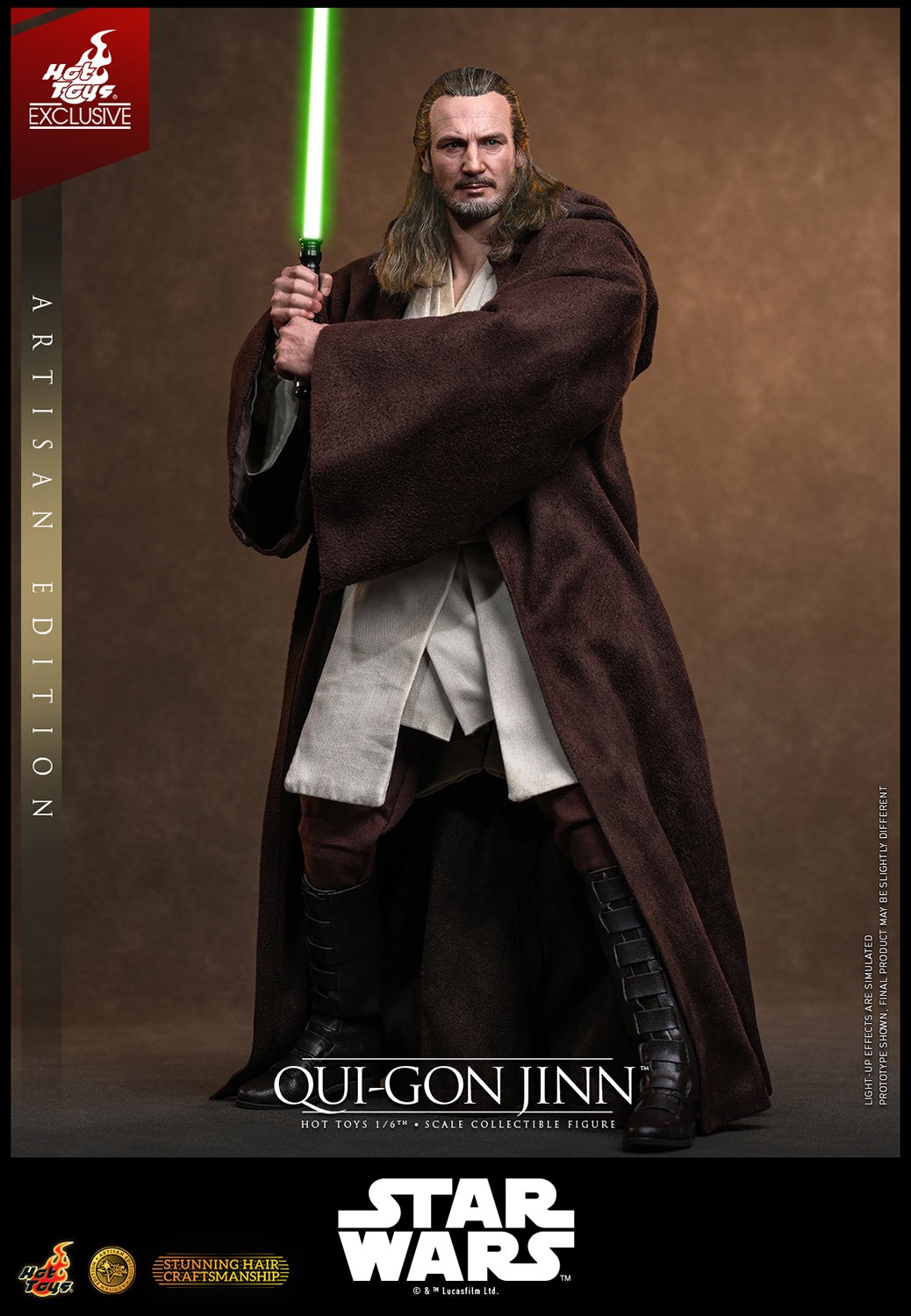 Star Wars Qui-Gon Jinn™ (Artisan Edition) Sixth Scale Figure  (Prototype Shown) View 15