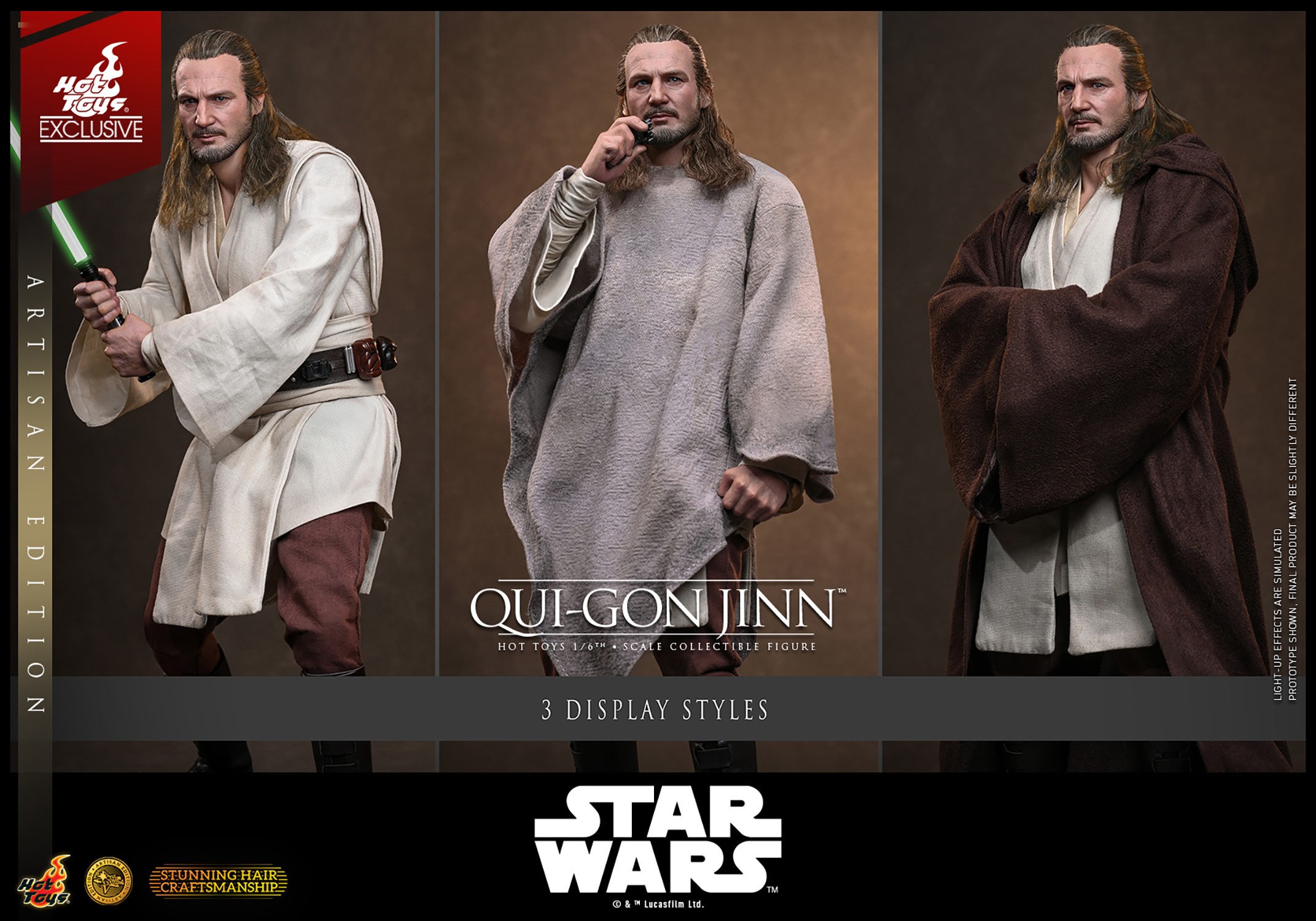 Star Wars Qui-Gon Jinn™ (Artisan Edition) Sixth Scale Figure  (Prototype Shown) View 19