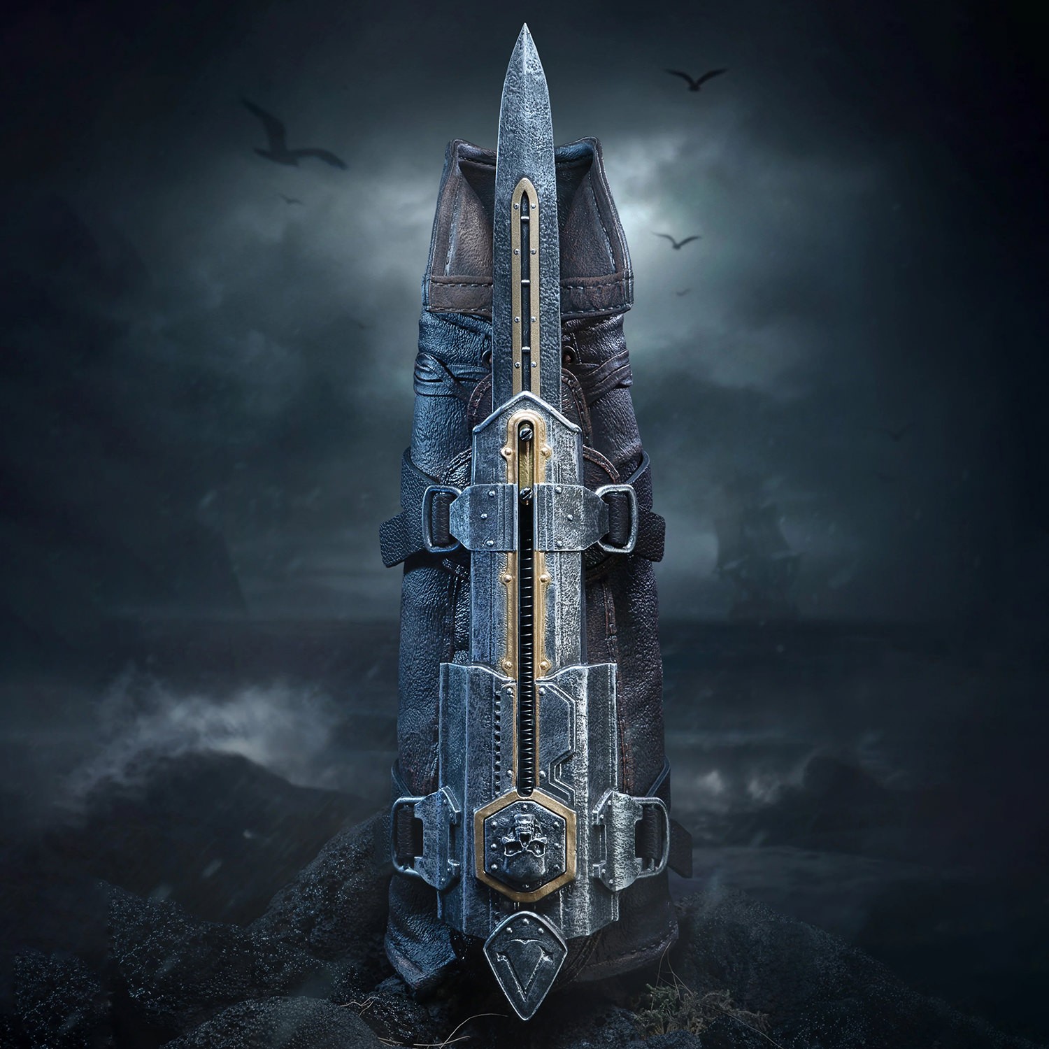 Assassins Creed Edward Hidden Blade Life-Size Replica  (Prototype Shown) View 1