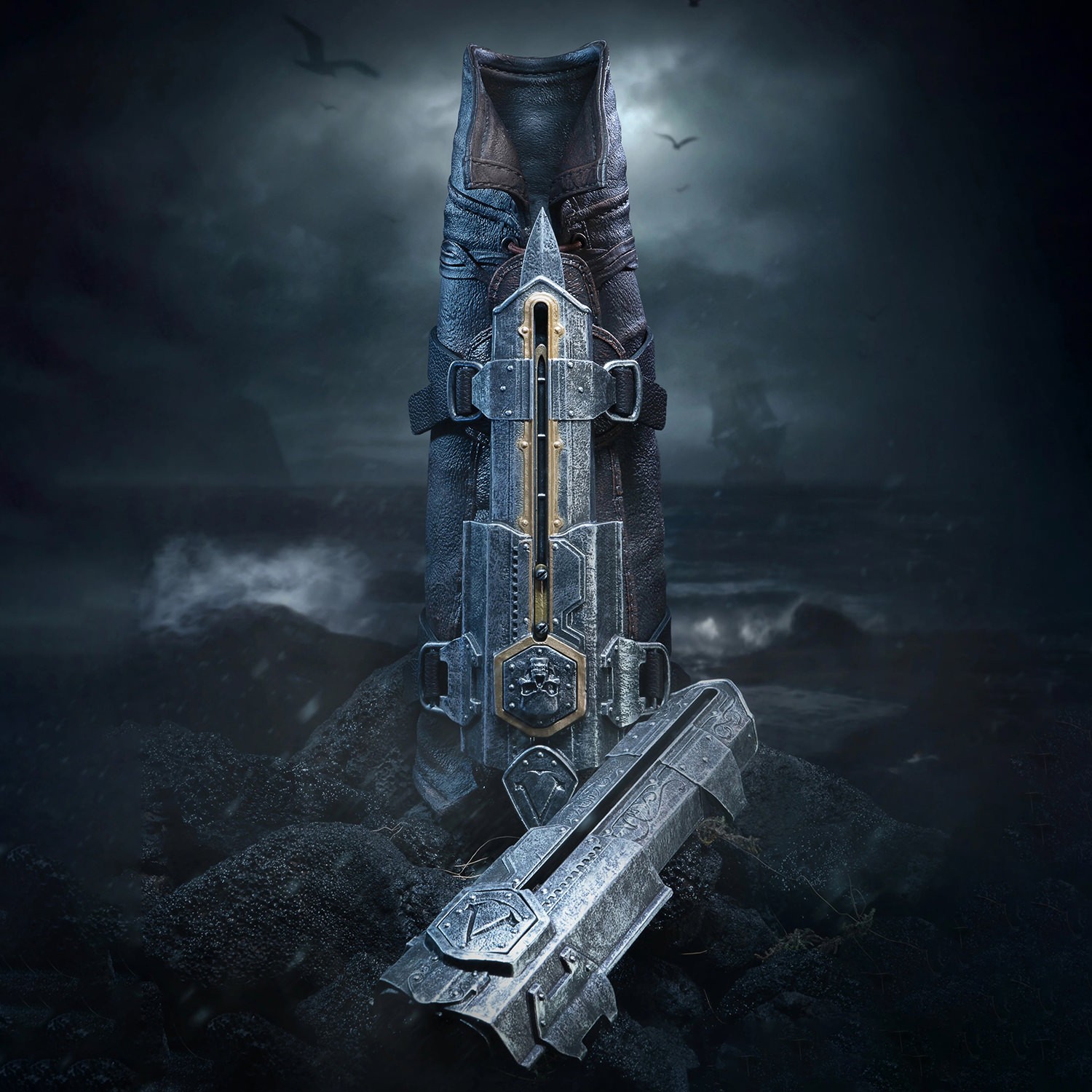 Assassins Creed Edward Hidden Blade Life-Size Replica  (Prototype Shown) View 3