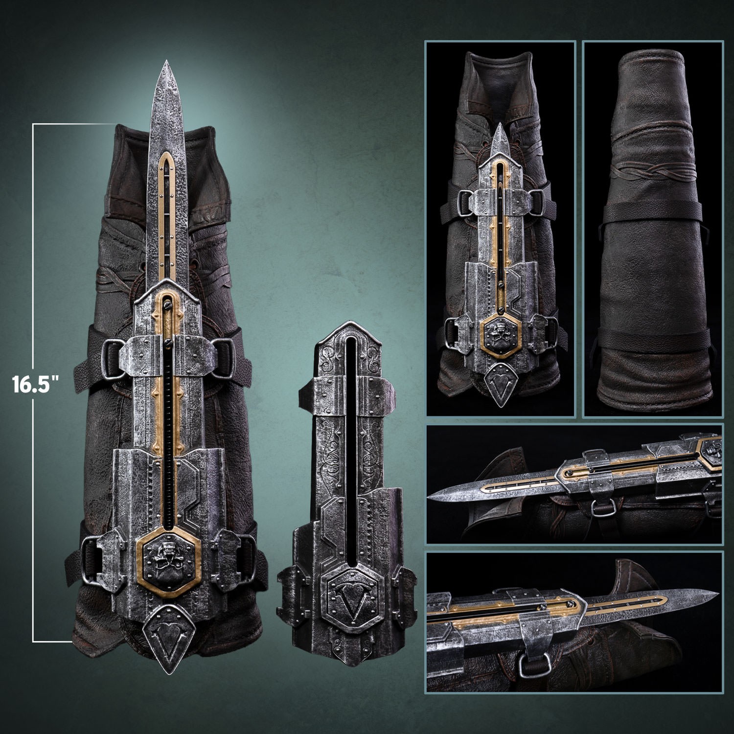 Assassins Creed Edward Hidden Blade Life-Size Replica  (Prototype Shown) View 2