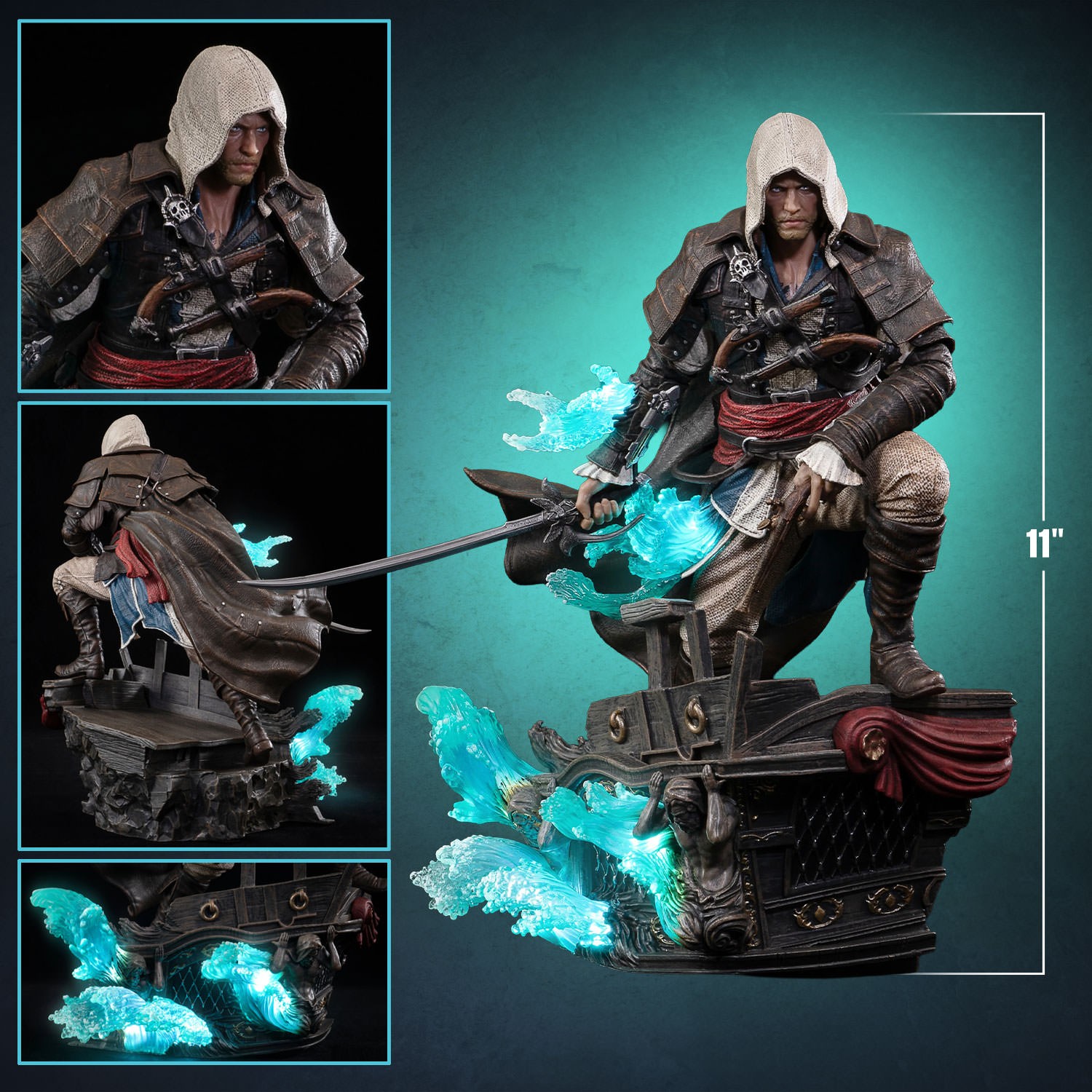 Assassins Creed Animus Edward Statues  (Prototype Shown) View 2
