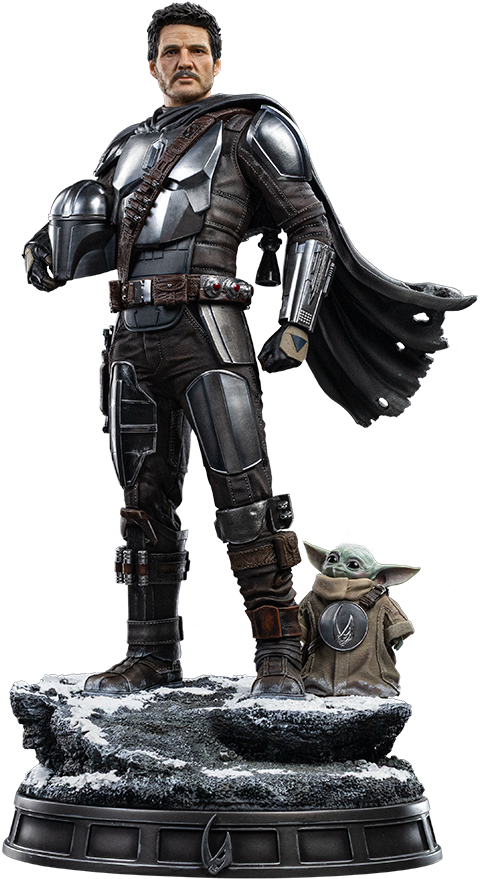 The Mandalorian and Grogu Quarter Scale Statue by Iron Studios