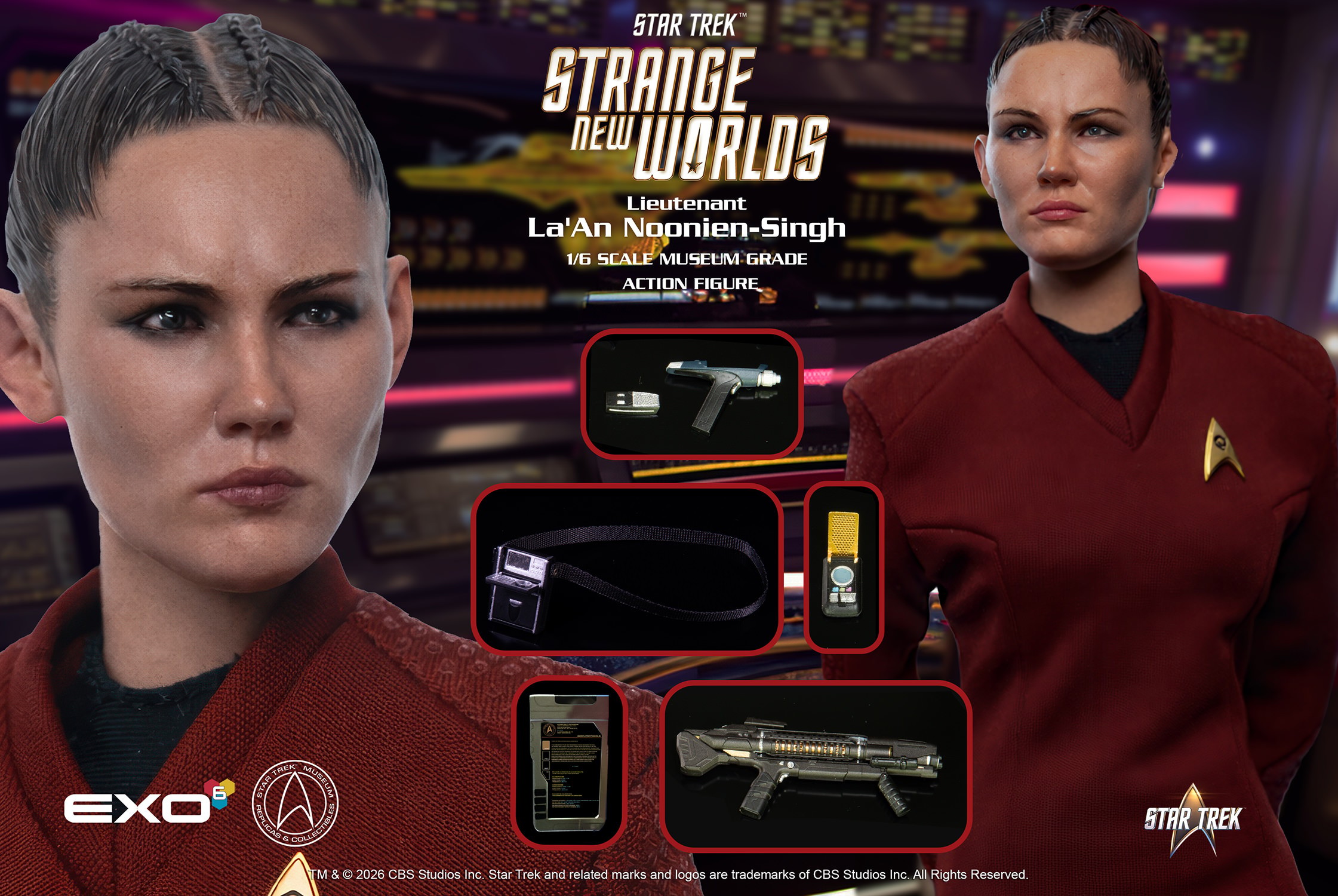 Star Trek Lieutenant La'An Noonien-Singh Sixth Scale Figure  (Prototype Shown) View 16
