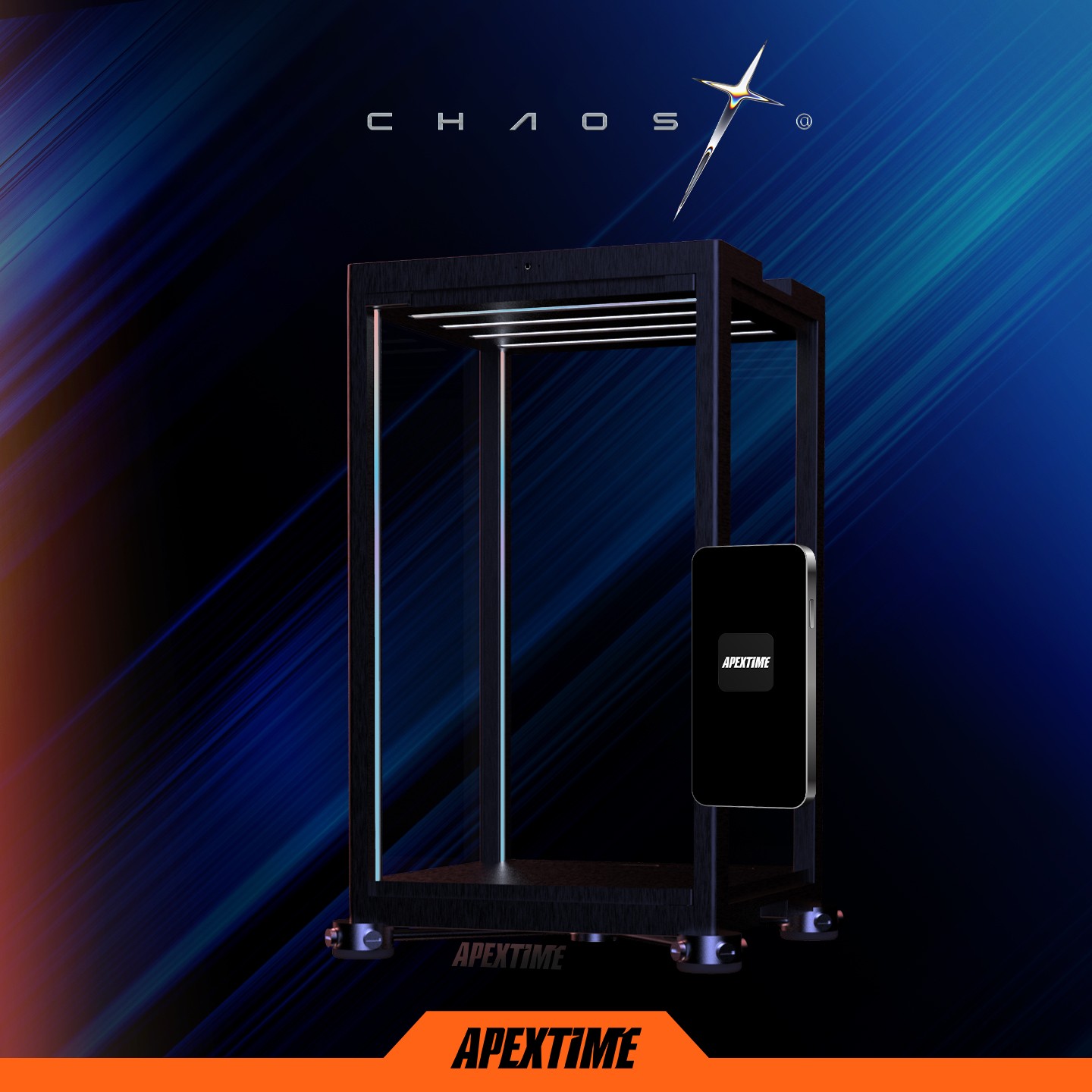 Apextime Chaos X Display Case  (Prototype Shown) View 1