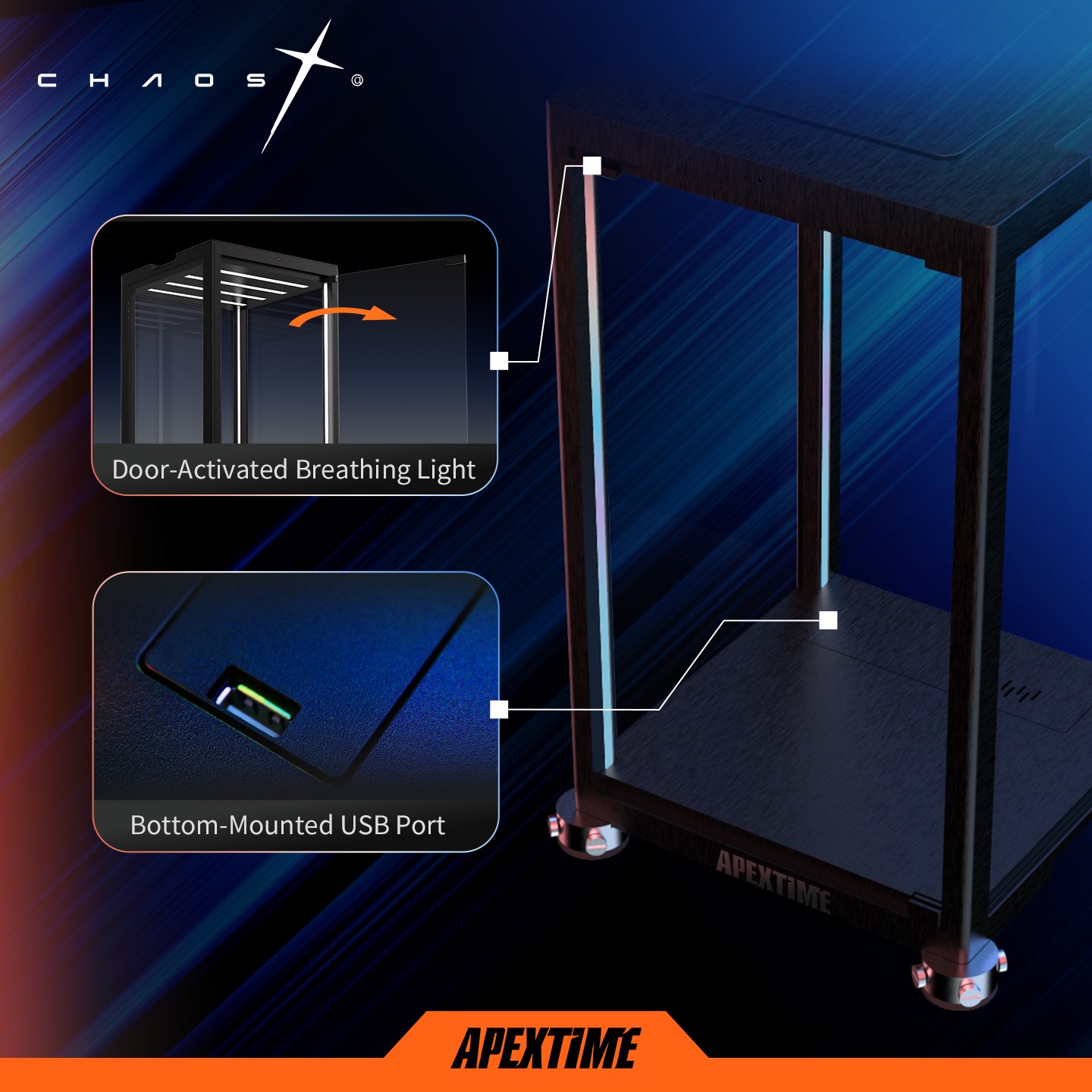 Apextime Chaos X Display Case  (Prototype Shown) View 5