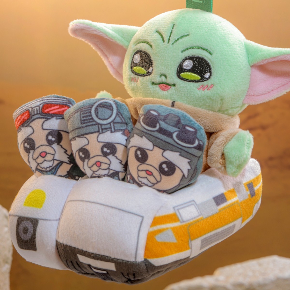 Star Wars Grogu and Anzellans Cosbi Plush Keychain  (Prototype Shown) View 3
