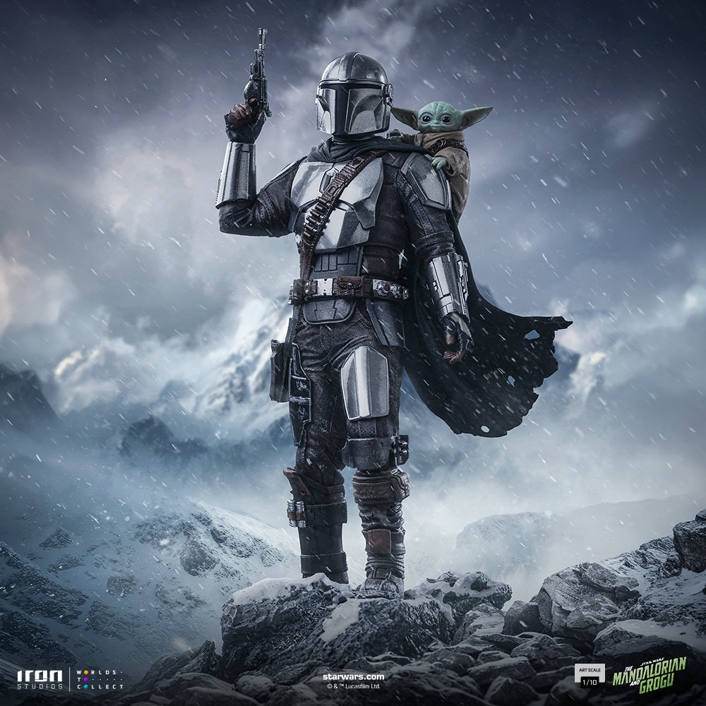 Star Wars Mandalorian and Grogu 1:10 Scale Statue  (Prototype Shown) View 1