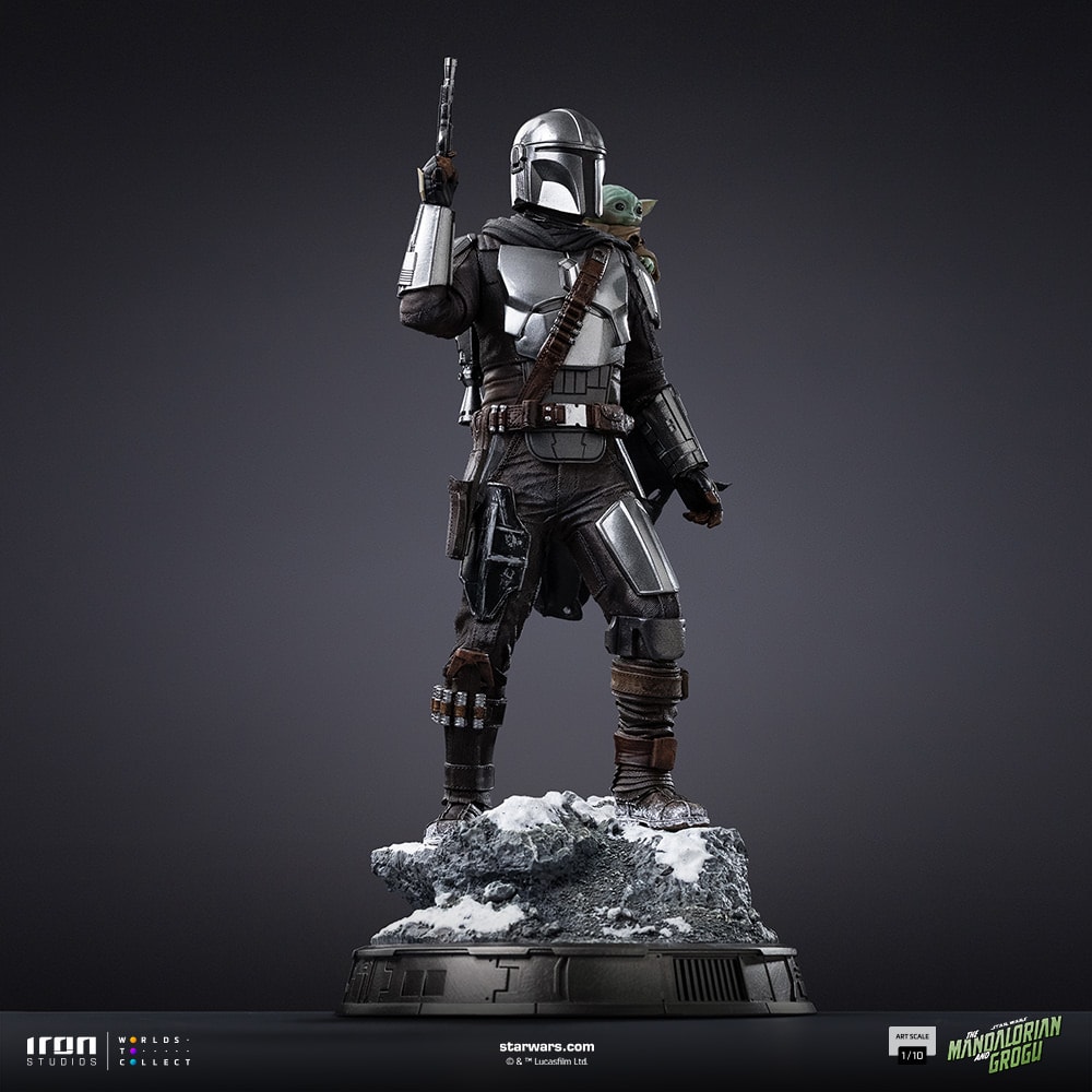 Mandalorian and Grogu 1:10 Scale Statue by Iron Studios | Sideshow