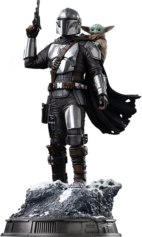 Mandalorian and Grogu 1:10 Scale Statue by Iron Studios | Sideshow