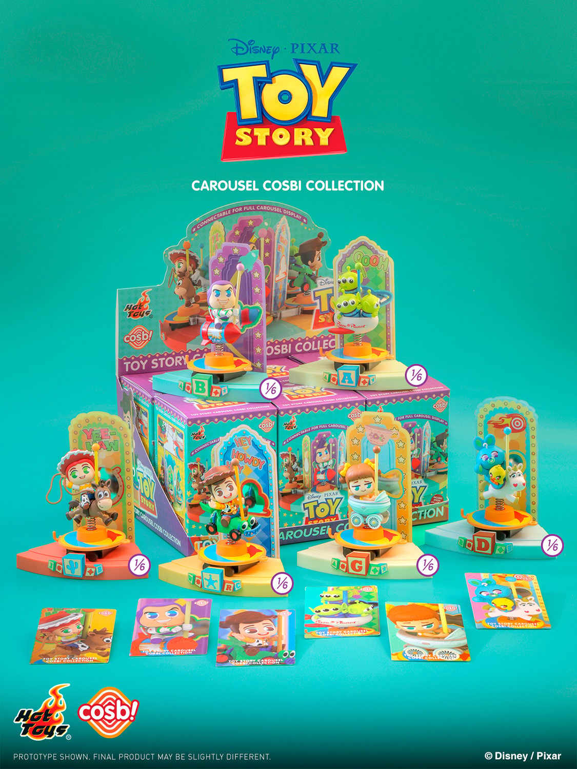 Disney Toy Story Carousel Cosbi Collection Blind Box Set  (Prototype Shown) View 9