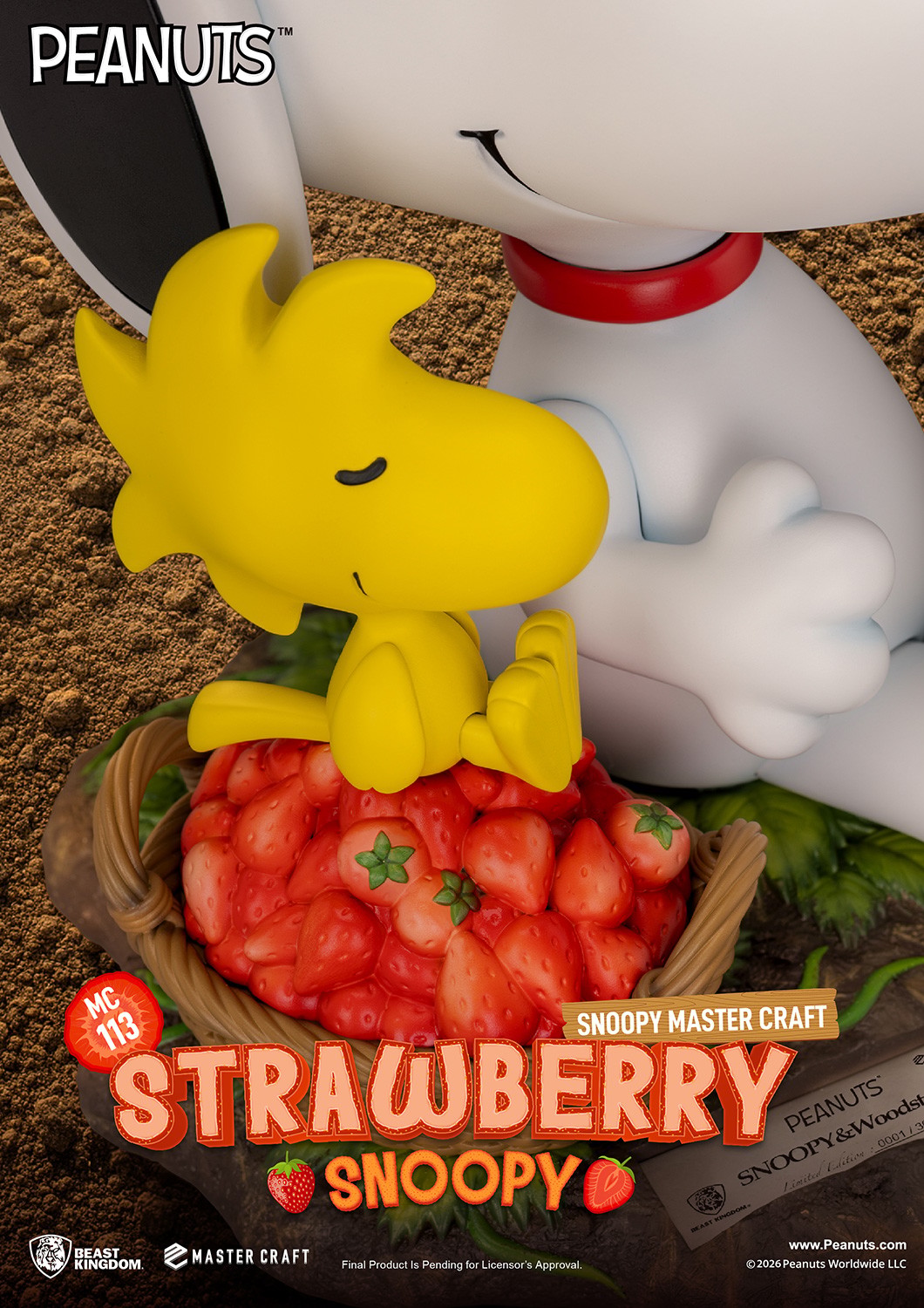 Peanuts Strawberry Snoopy Statues  (Prototype Shown) View 5