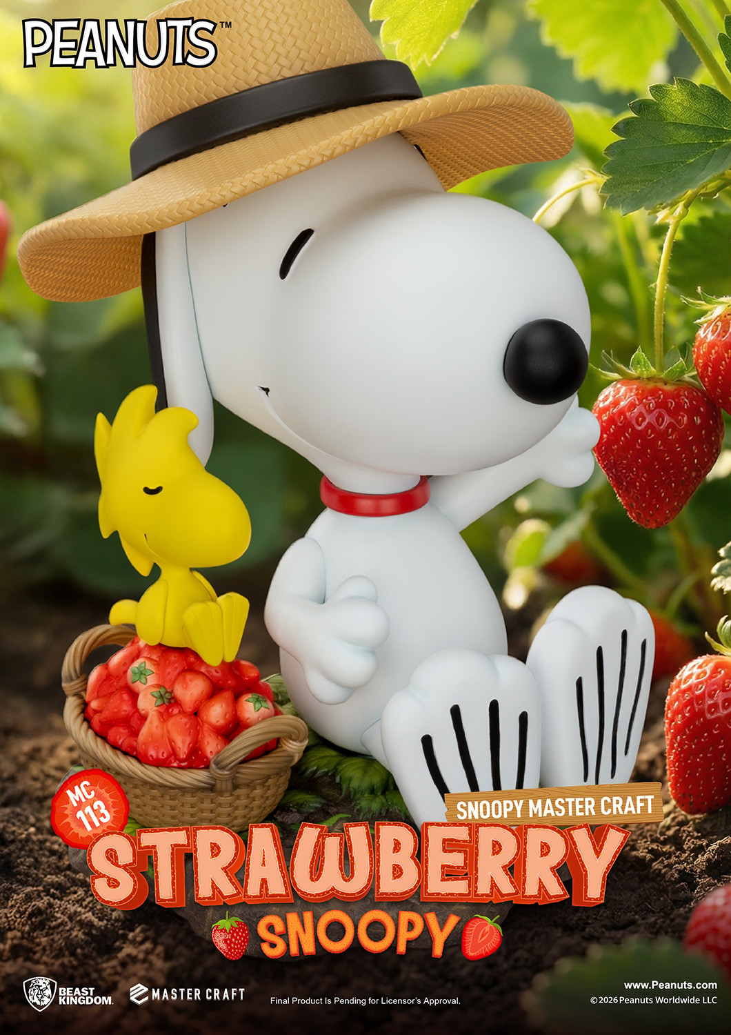 Peanuts Strawberry Snoopy Statues  (Prototype Shown) View 6