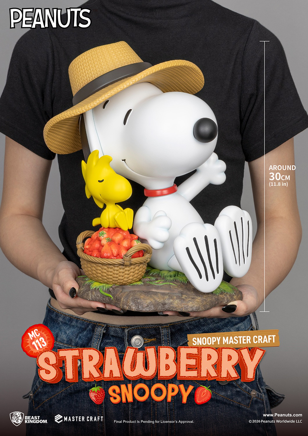 Peanuts Strawberry Snoopy Statues  (Prototype Shown) View 7
