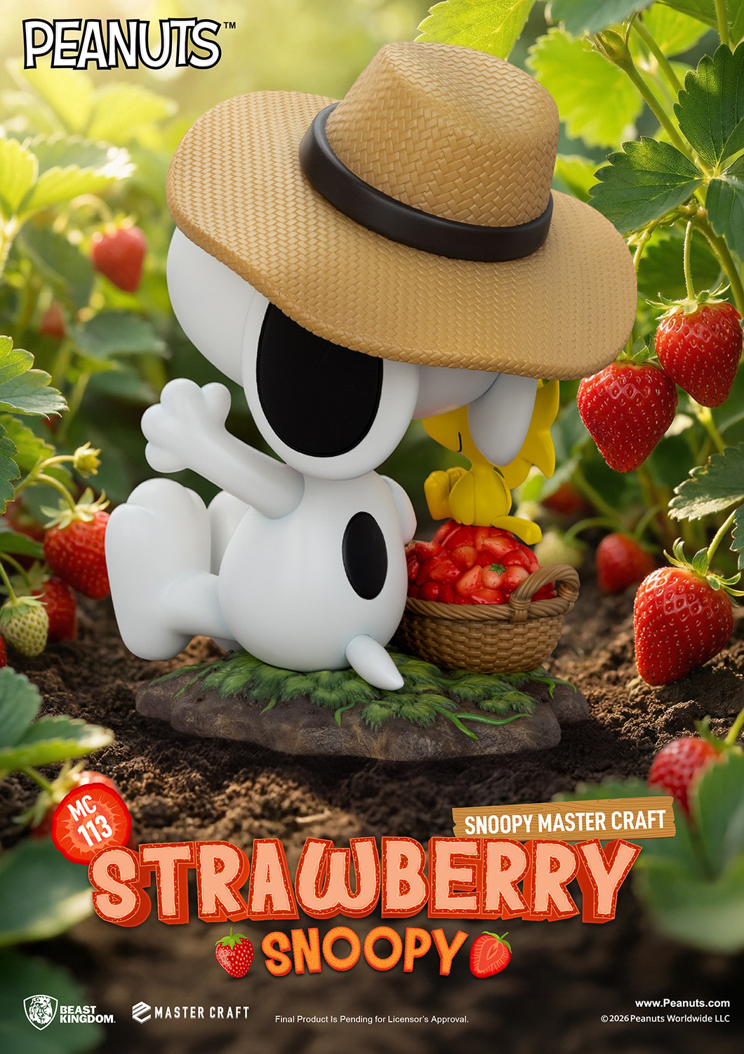 Peanuts Strawberry Snoopy Statues  (Prototype Shown) View 8