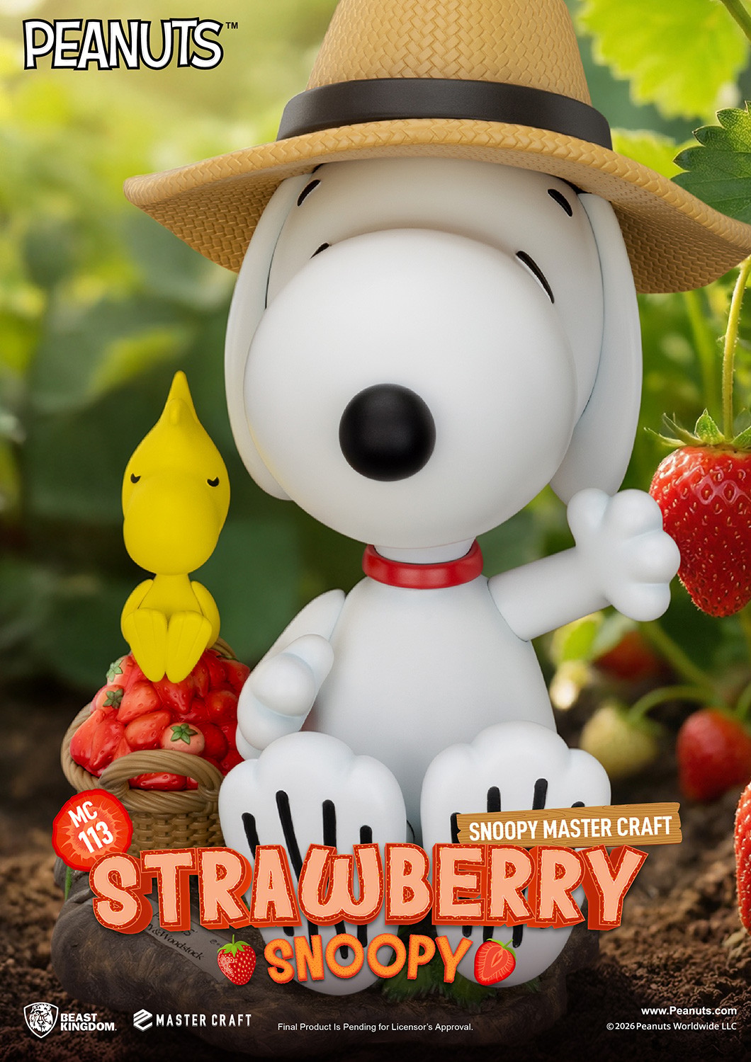 Peanuts Strawberry Snoopy Statues  (Prototype Shown) View 9